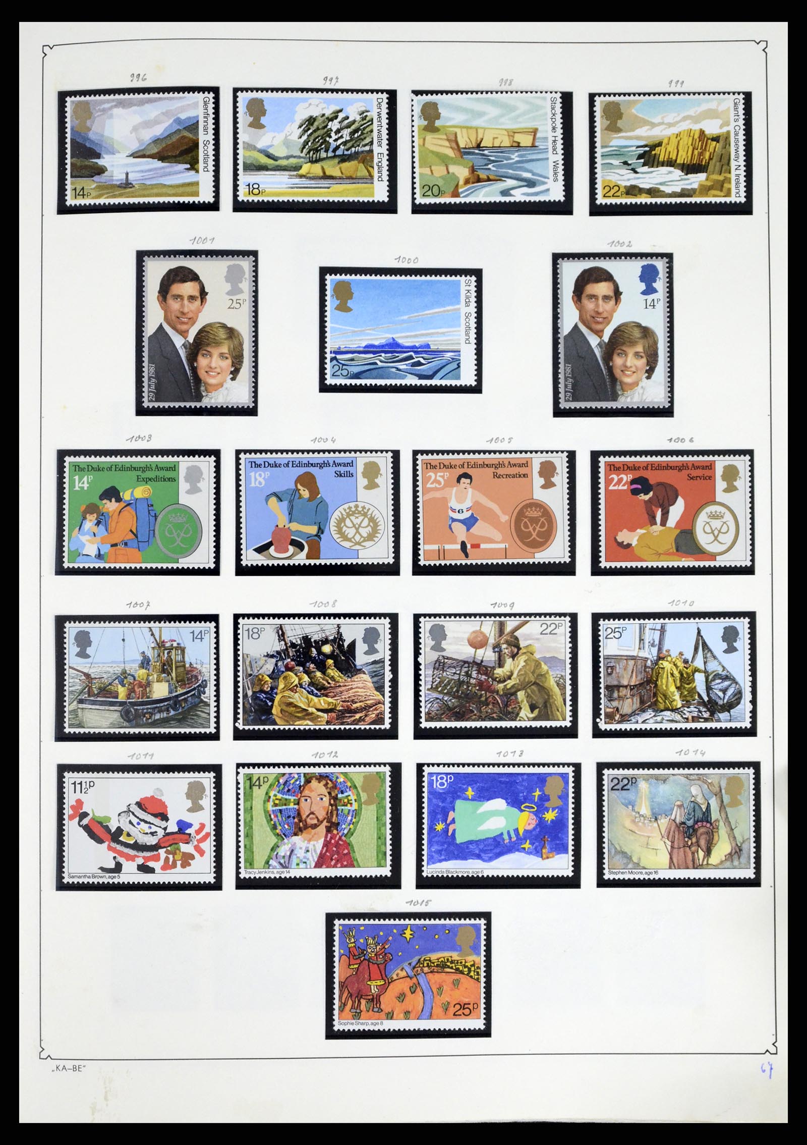 37375 101 - Postzegelverzameling 37375 Engeland 1840-1982.