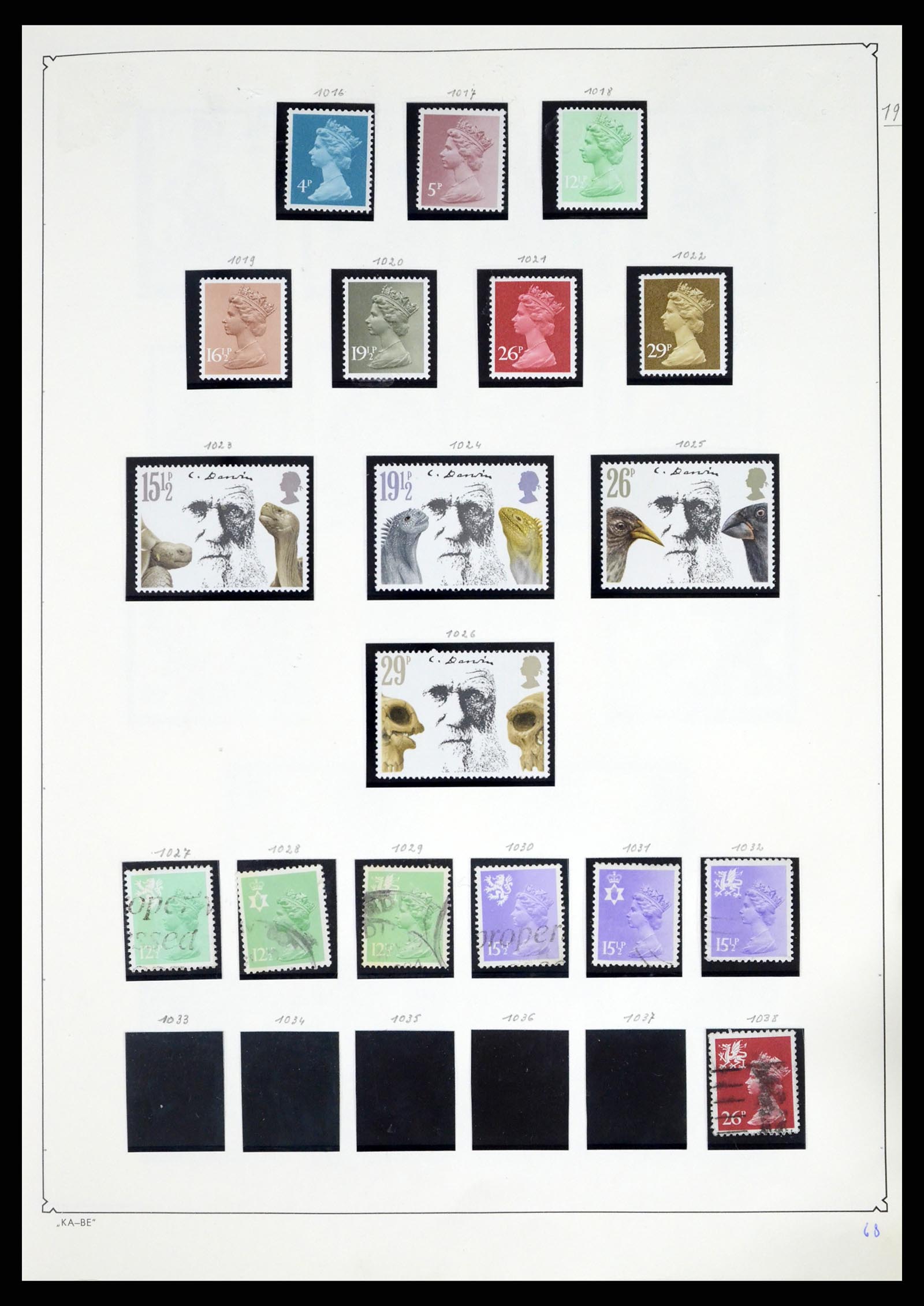 37375 102 - Postzegelverzameling 37375 Engeland 1840-1982.