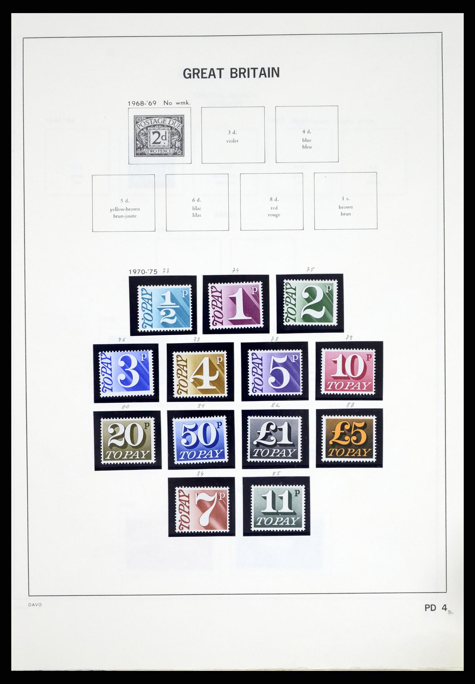 37375 120 - Postzegelverzameling 37375 Engeland 1840-1982.