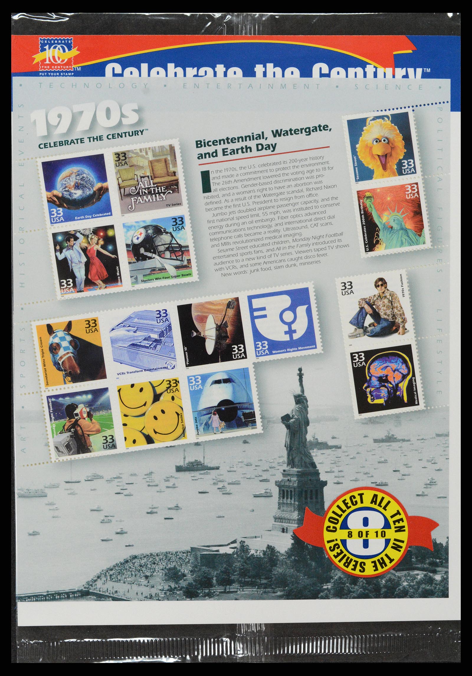 37386 025 - Postzegelverzameling 37386 USA jaarboeken 1975-2000.
