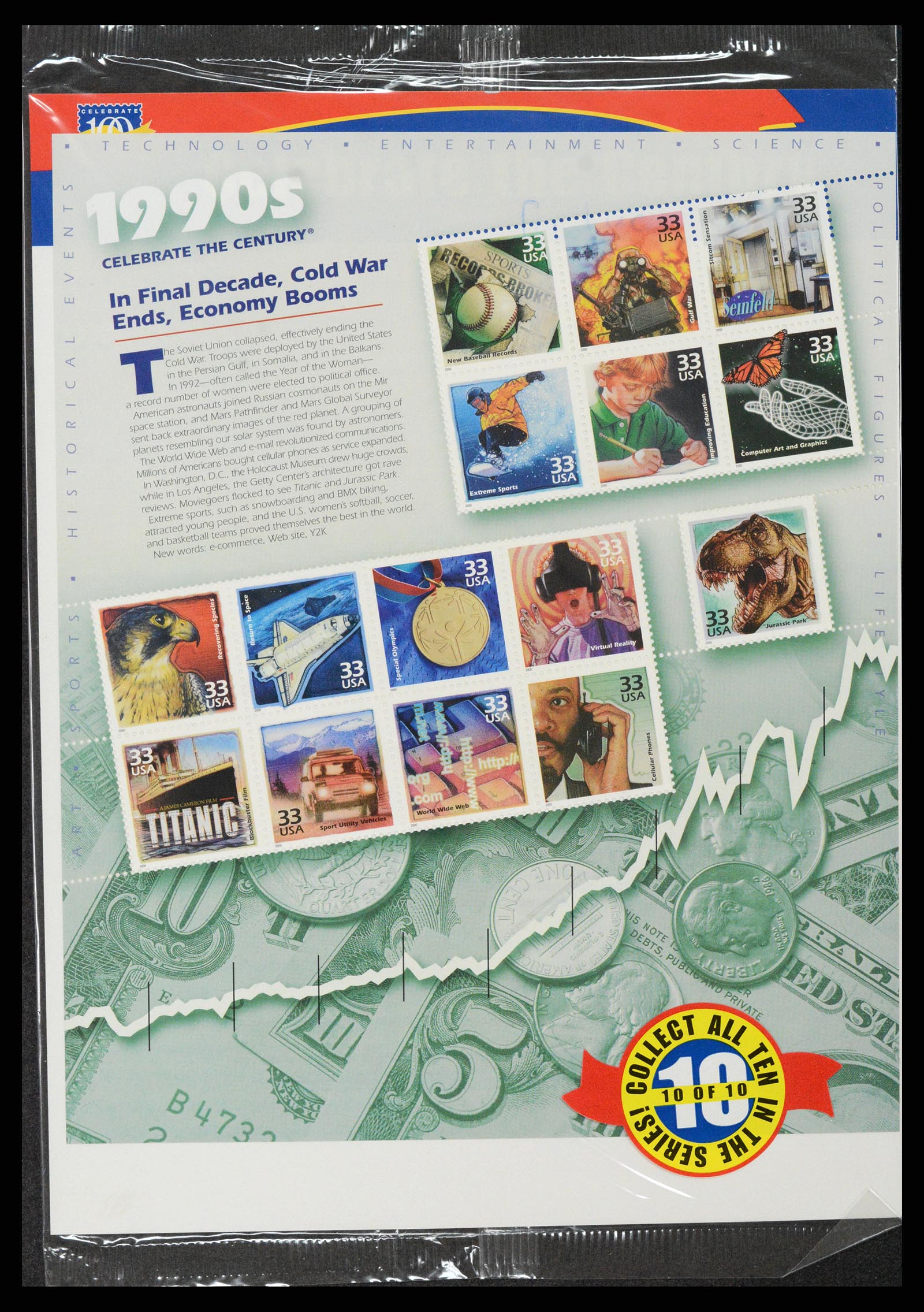 37386 033 - Postzegelverzameling 37386 USA jaarboeken 1975-2000.