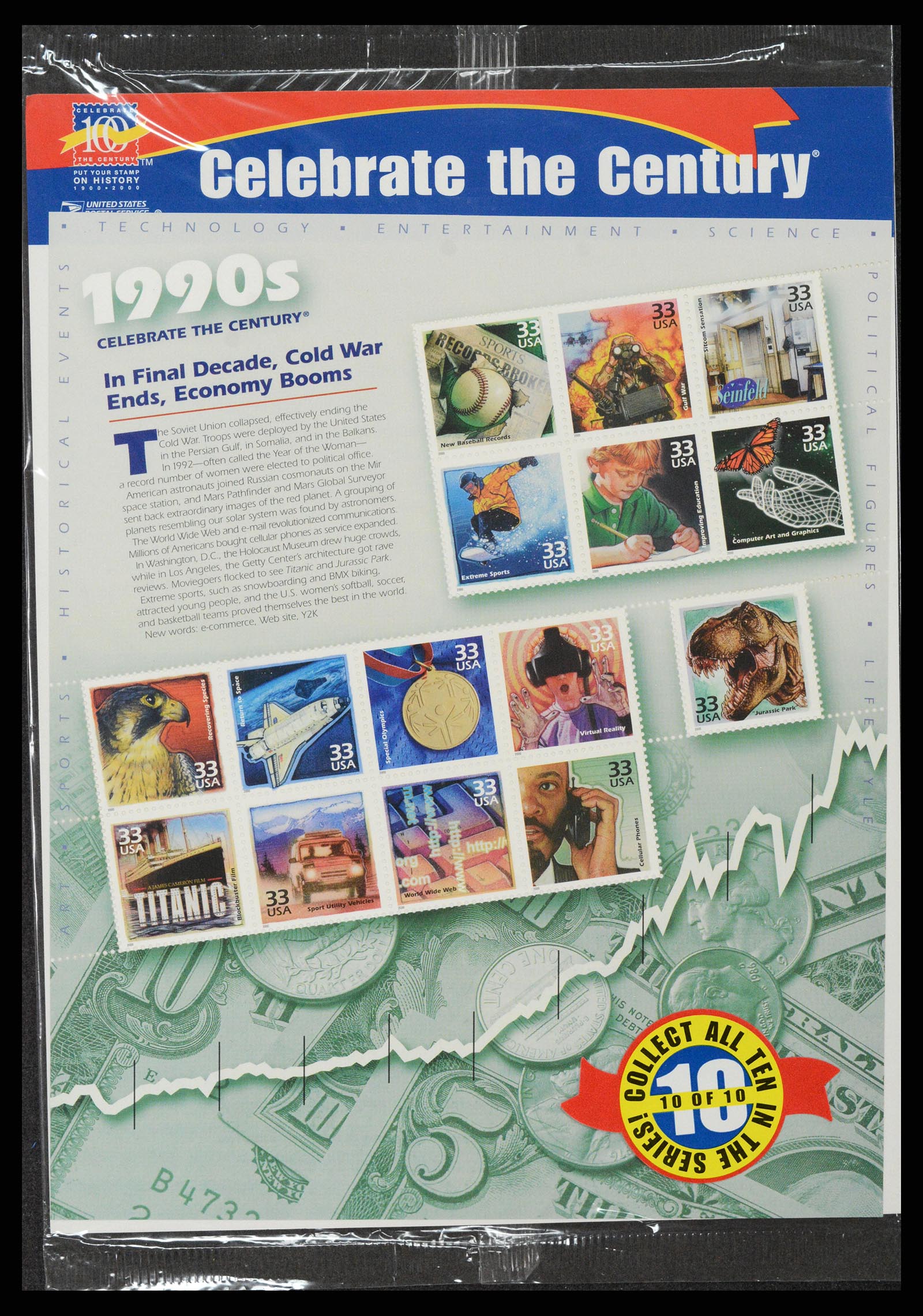 37386 034 - Postzegelverzameling 37386 USA jaarboeken 1975-2000.