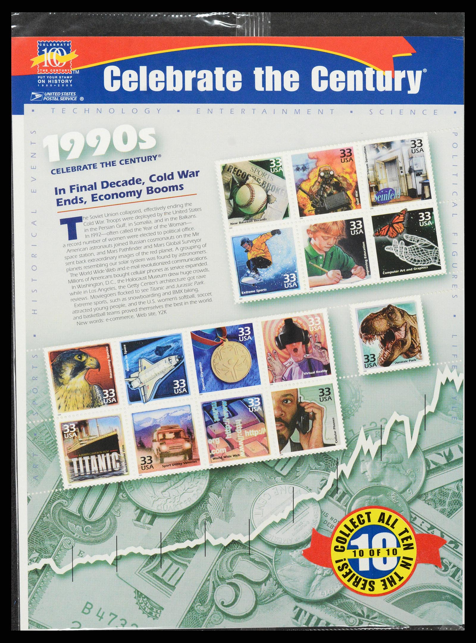 37386 036 - Postzegelverzameling 37386 USA jaarboeken 1975-2000.