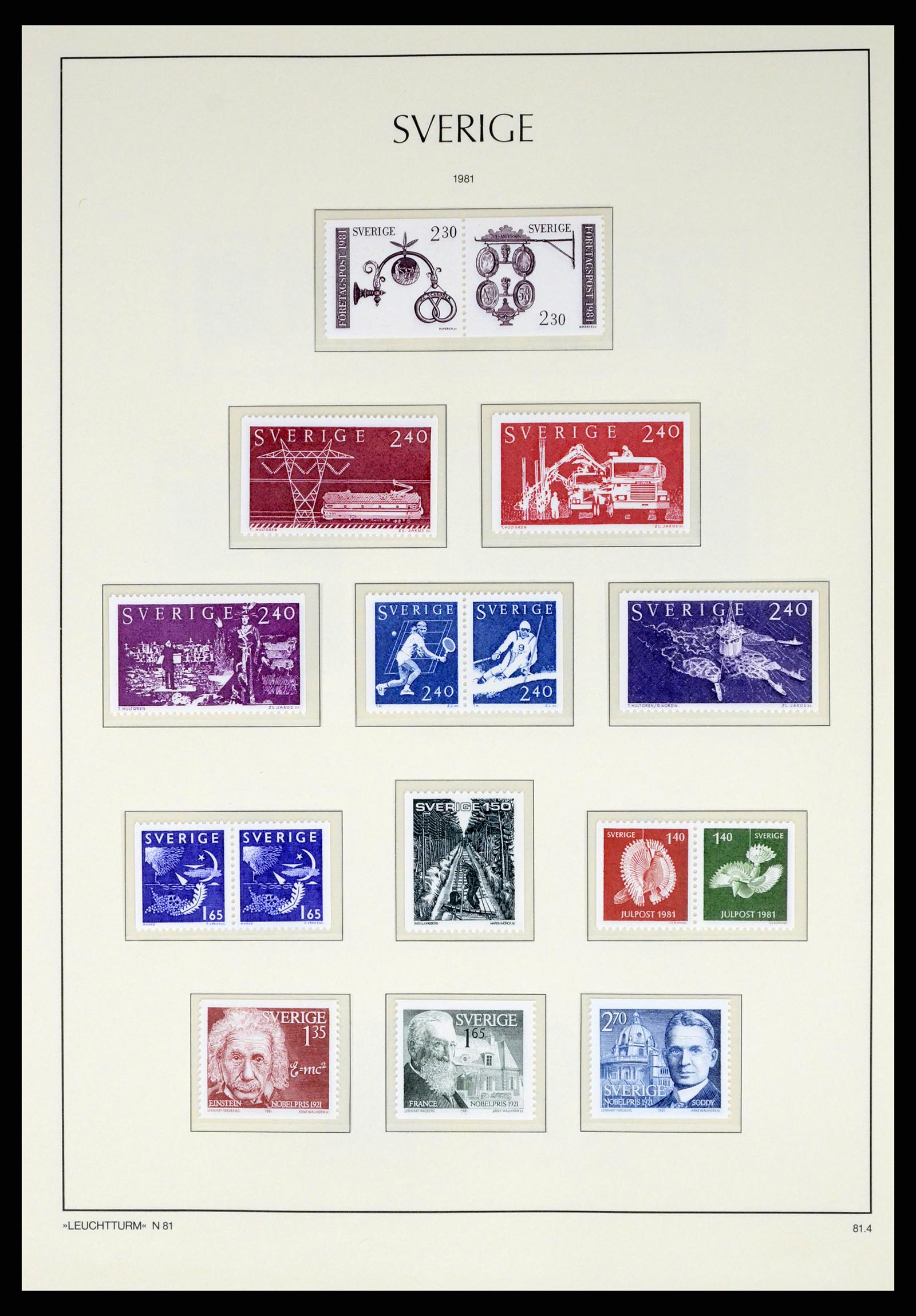 37397 141 - Postzegelverzameling 37397 Zweden 1886-1990.