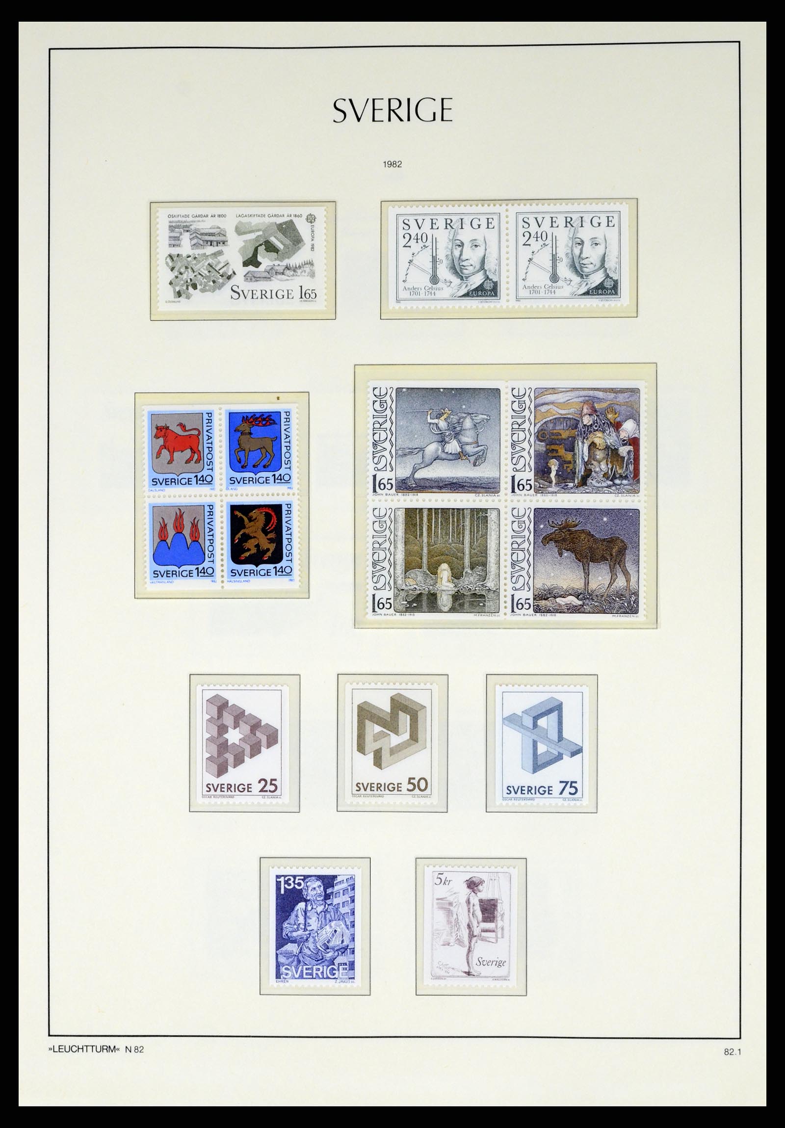 37397 142 - Postzegelverzameling 37397 Zweden 1886-1990.