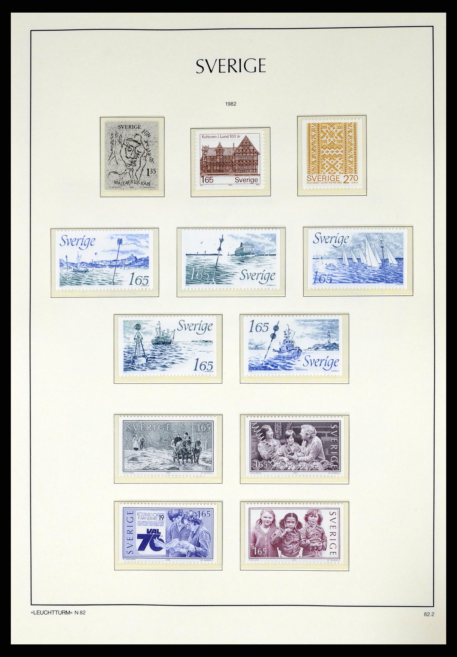 37397 143 - Postzegelverzameling 37397 Zweden 1886-1990.