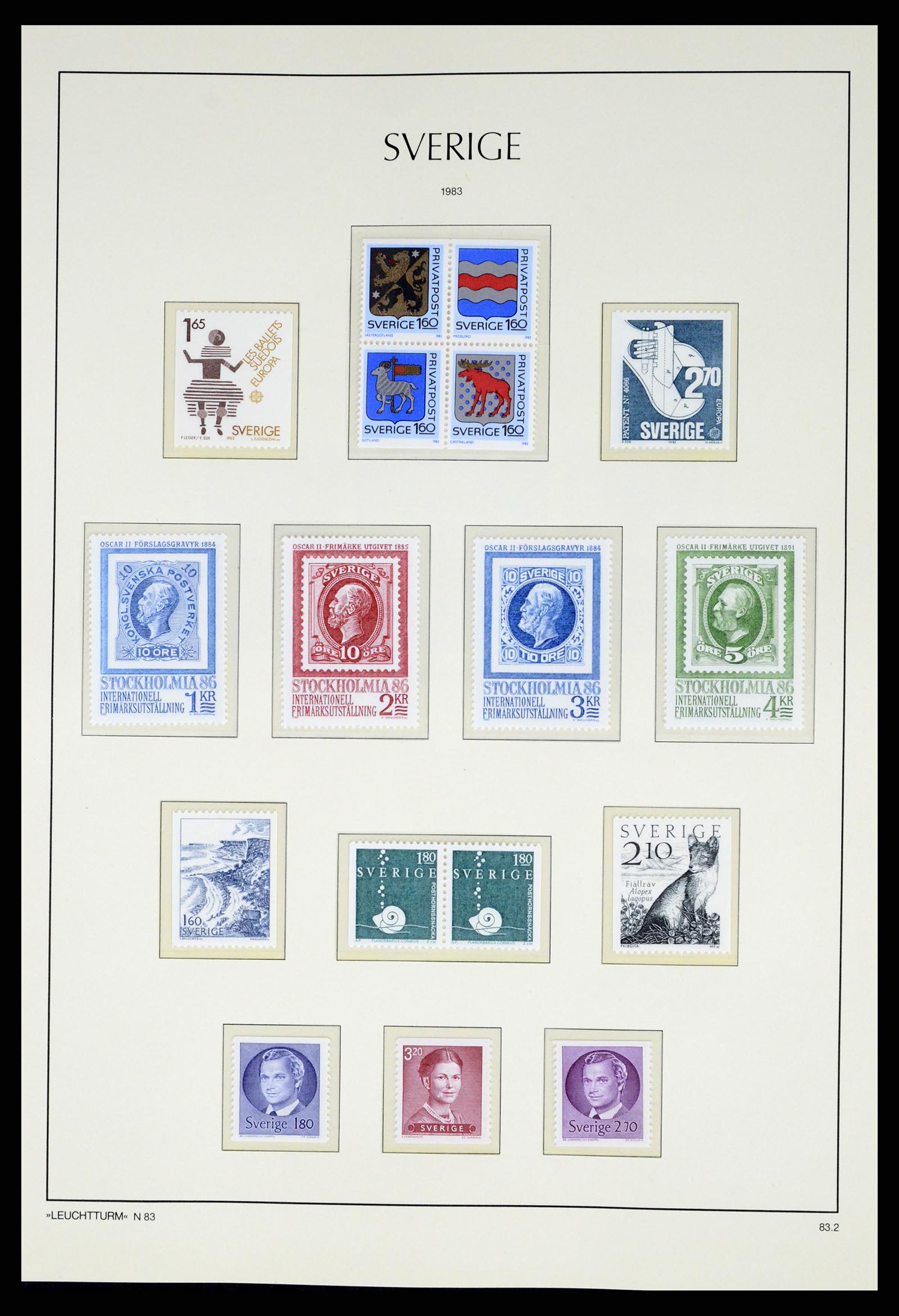 37397 147 - Postzegelverzameling 37397 Zweden 1886-1990.
