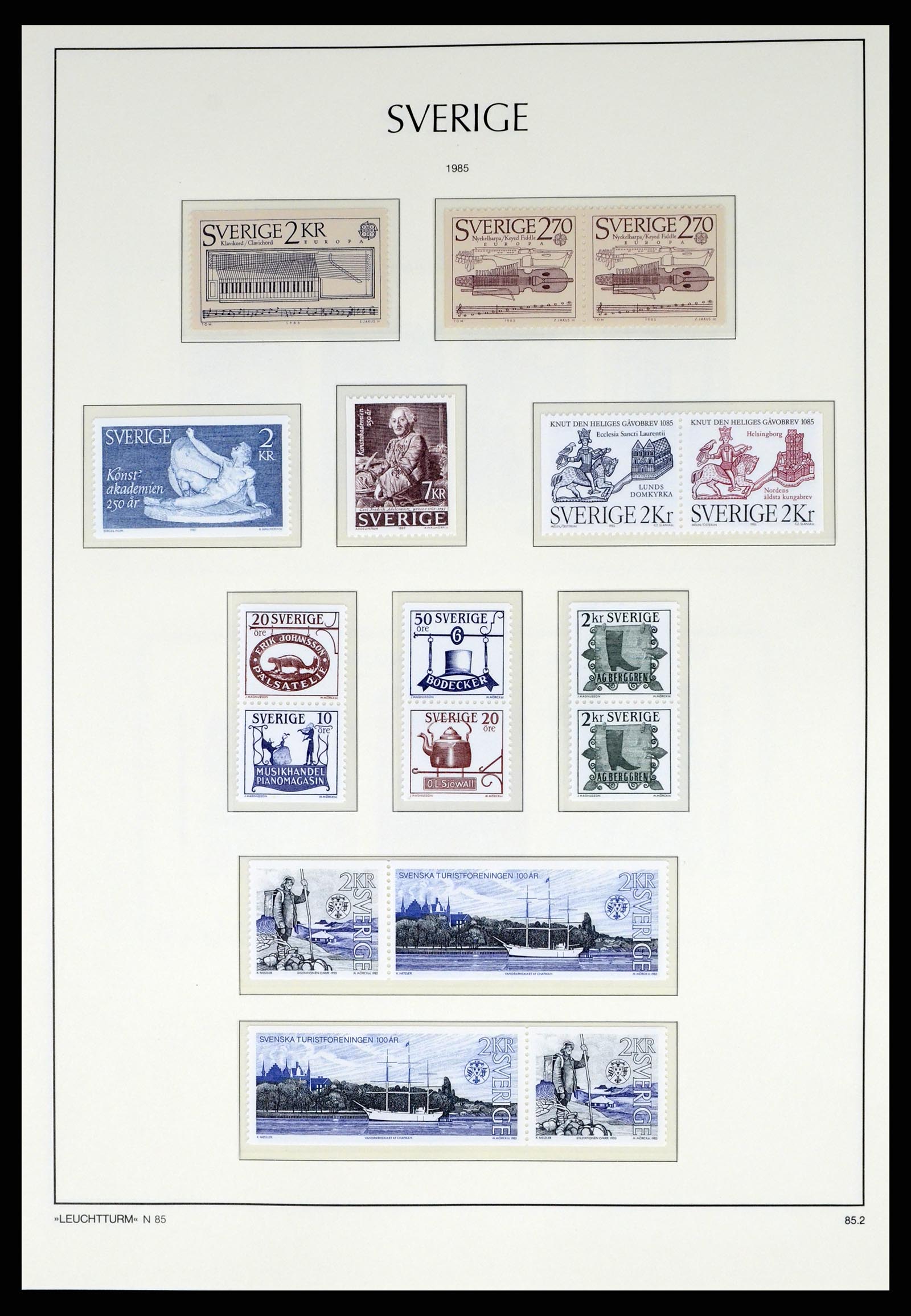 37397 155 - Postzegelverzameling 37397 Zweden 1886-1990.