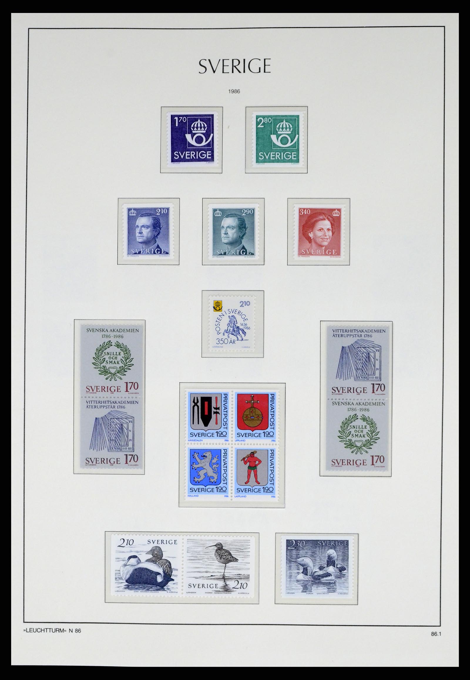 37397 158 - Postzegelverzameling 37397 Zweden 1886-1990.