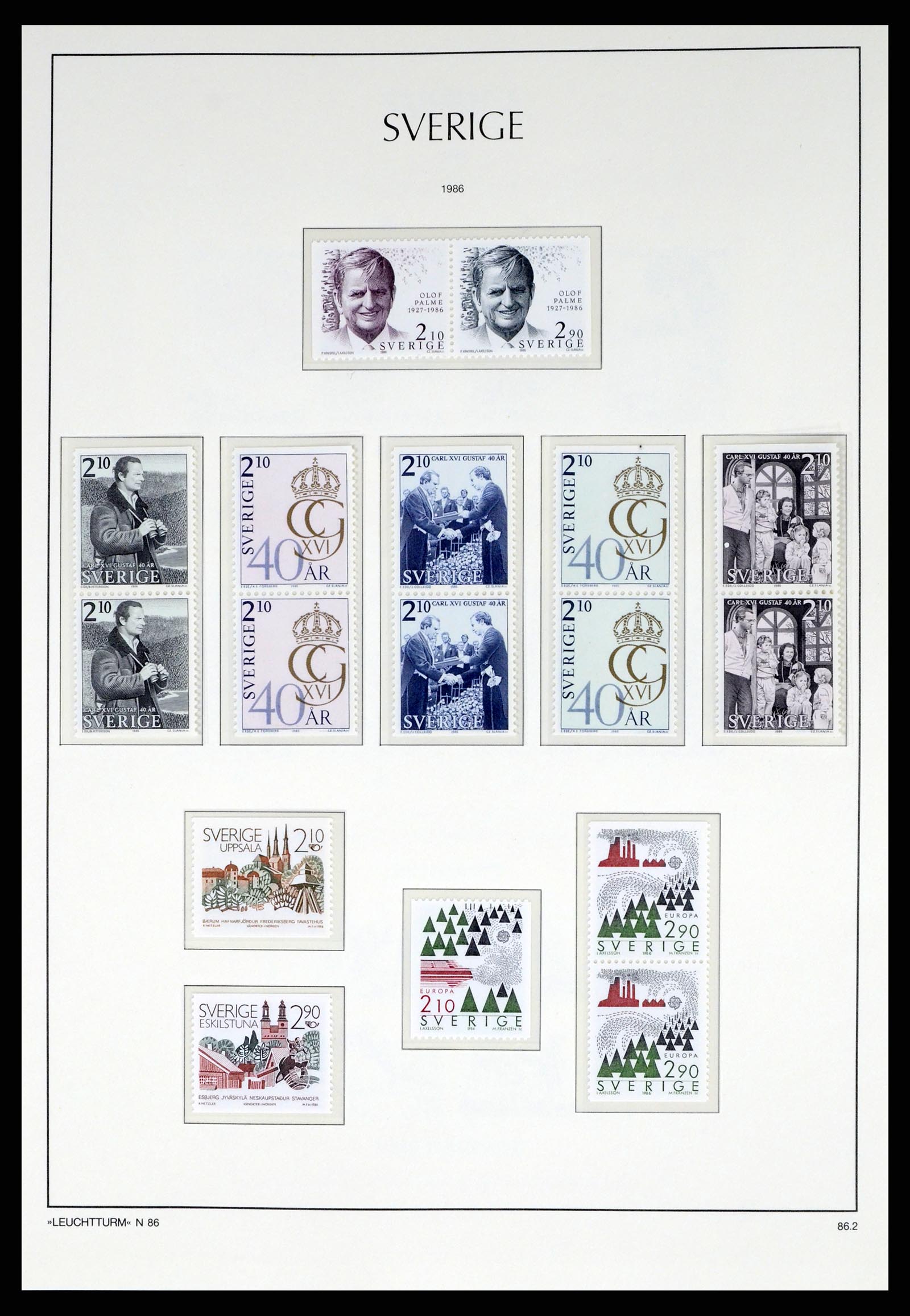 37397 159 - Postzegelverzameling 37397 Zweden 1886-1990.