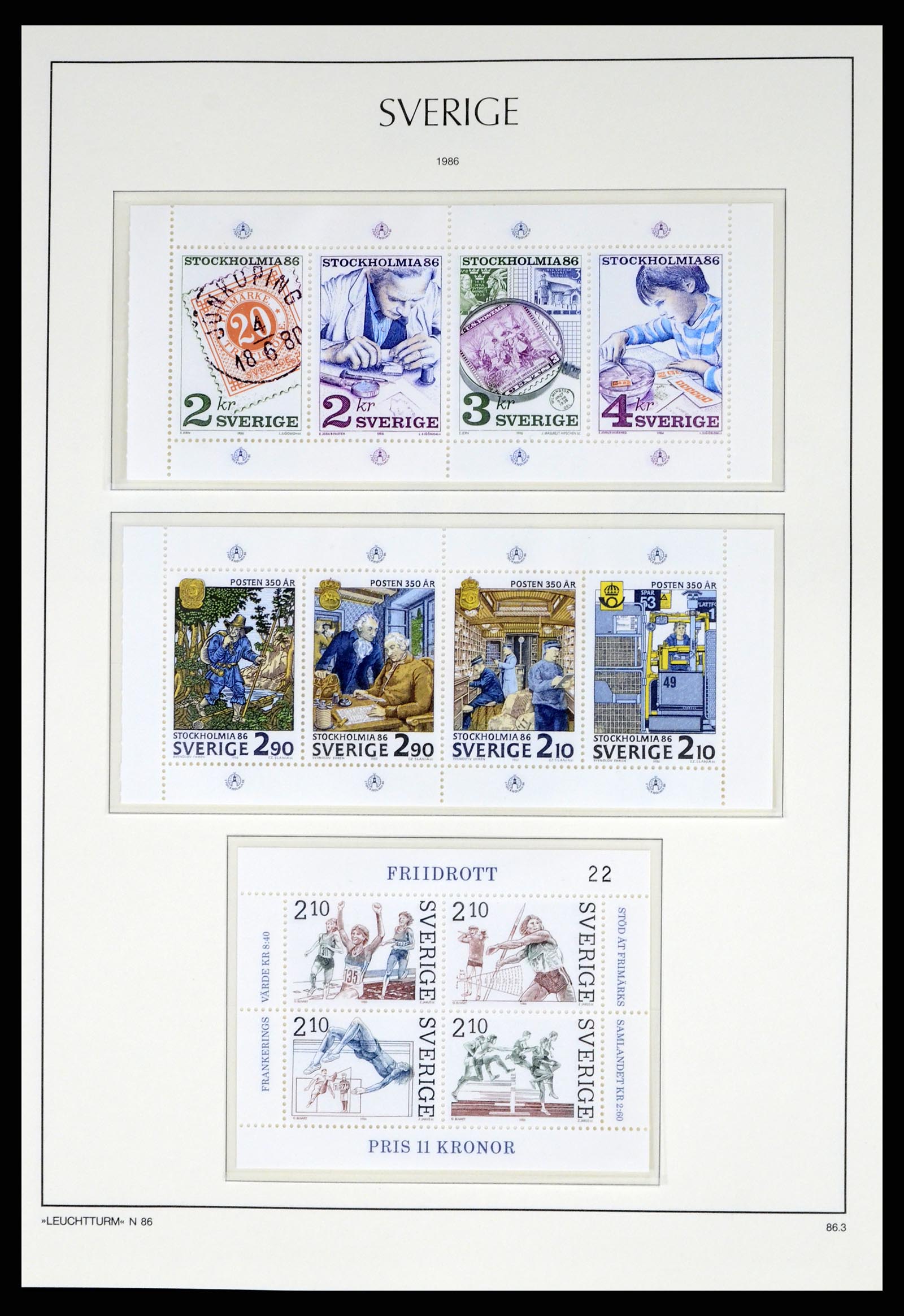 37397 160 - Postzegelverzameling 37397 Zweden 1886-1990.
