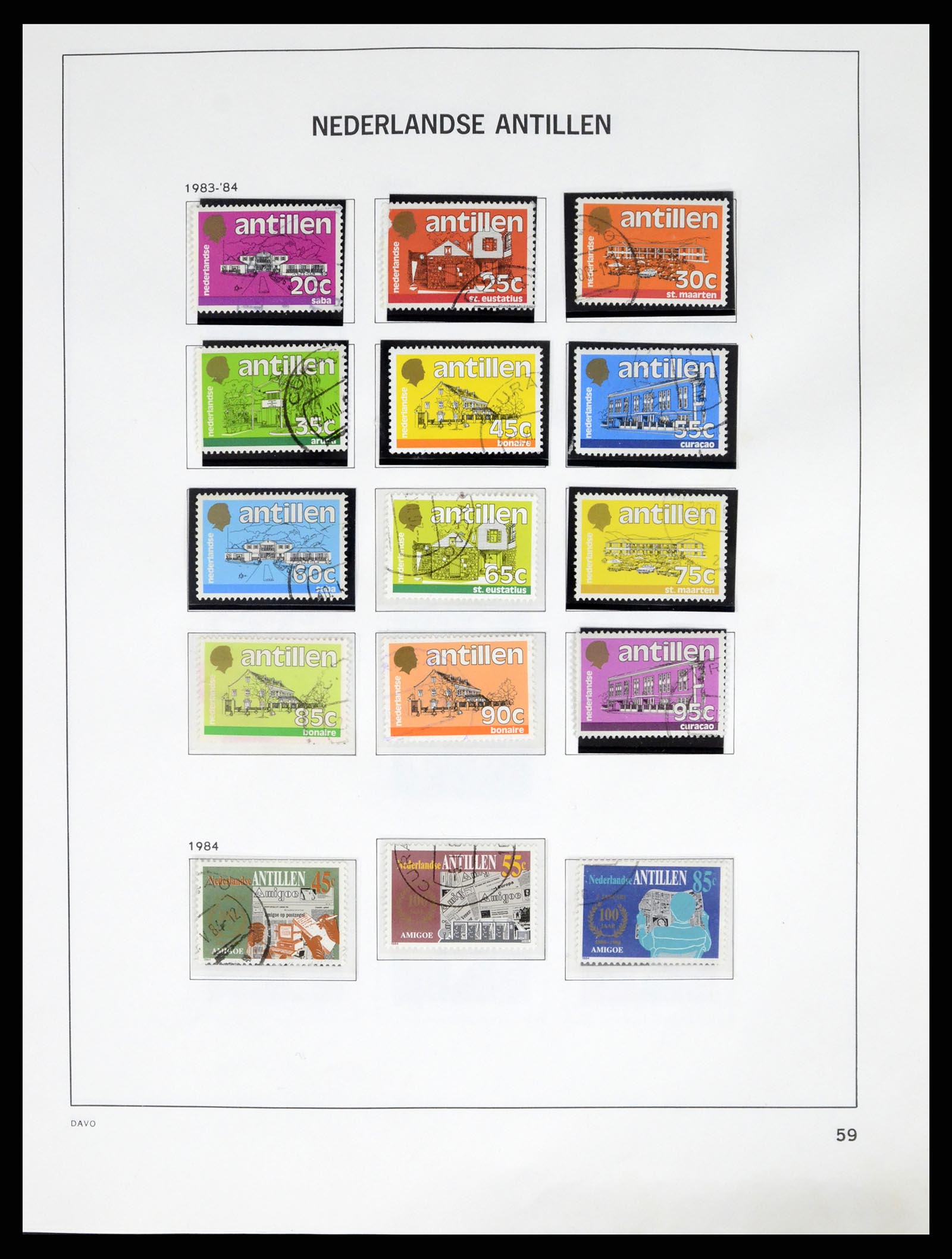 37453 103 - Postzegelverzameling 37453 Overzeese Gebiedsdelen 1873-1988.