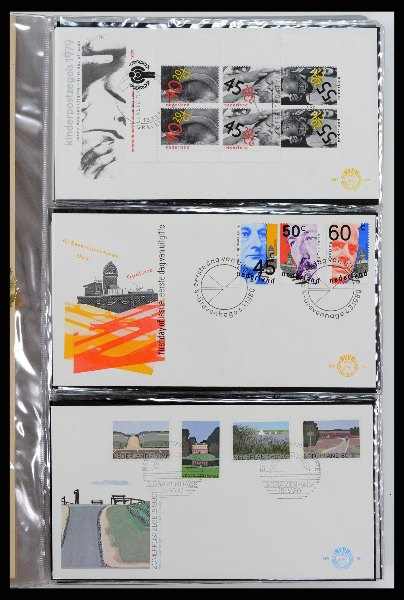 37461 069 - Postzegelverzameling 37461 Nederland FDC's 1950-2014.