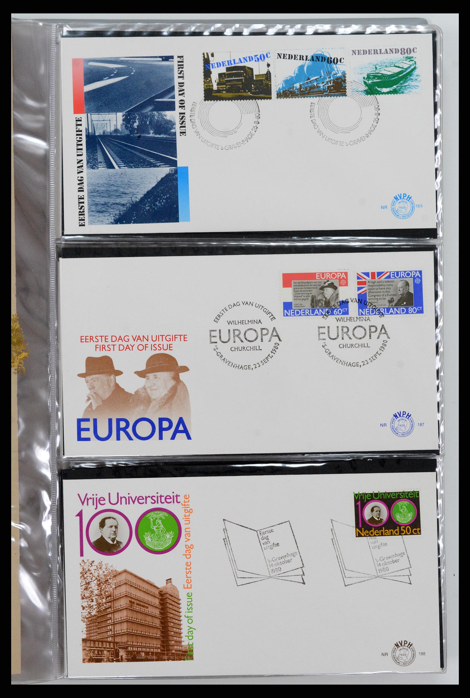 37461 073 - Postzegelverzameling 37461 Nederland FDC's 1950-2014.