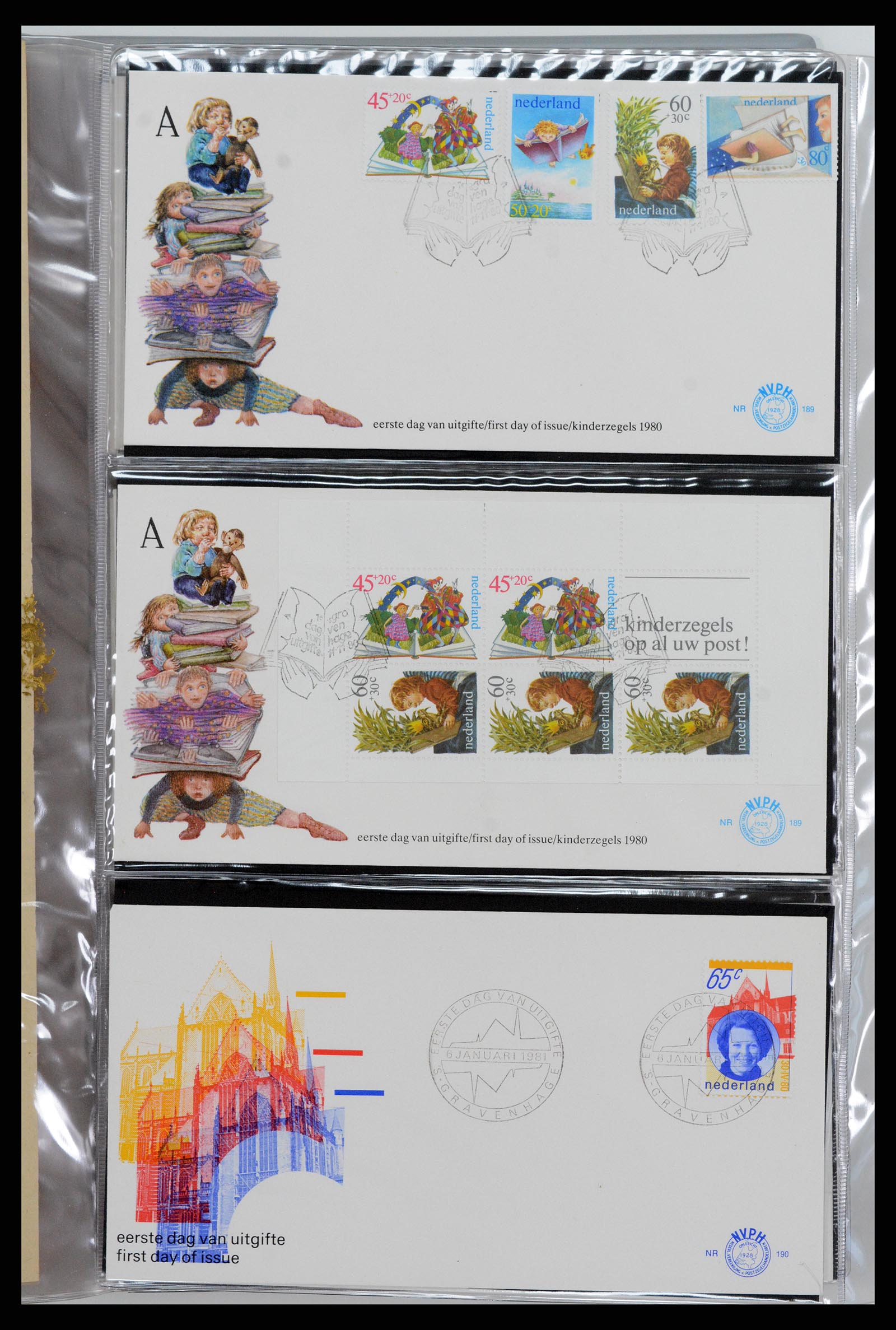 37461 074 - Postzegelverzameling 37461 Nederland FDC's 1950-2014.