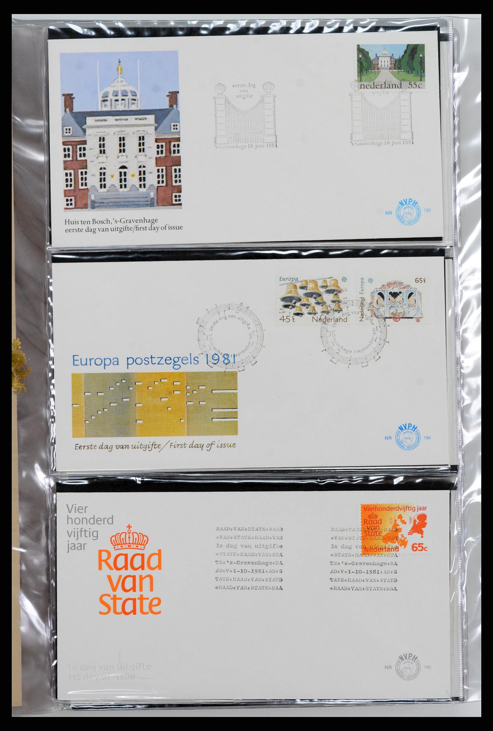 37461 076 - Postzegelverzameling 37461 Nederland FDC's 1950-2014.