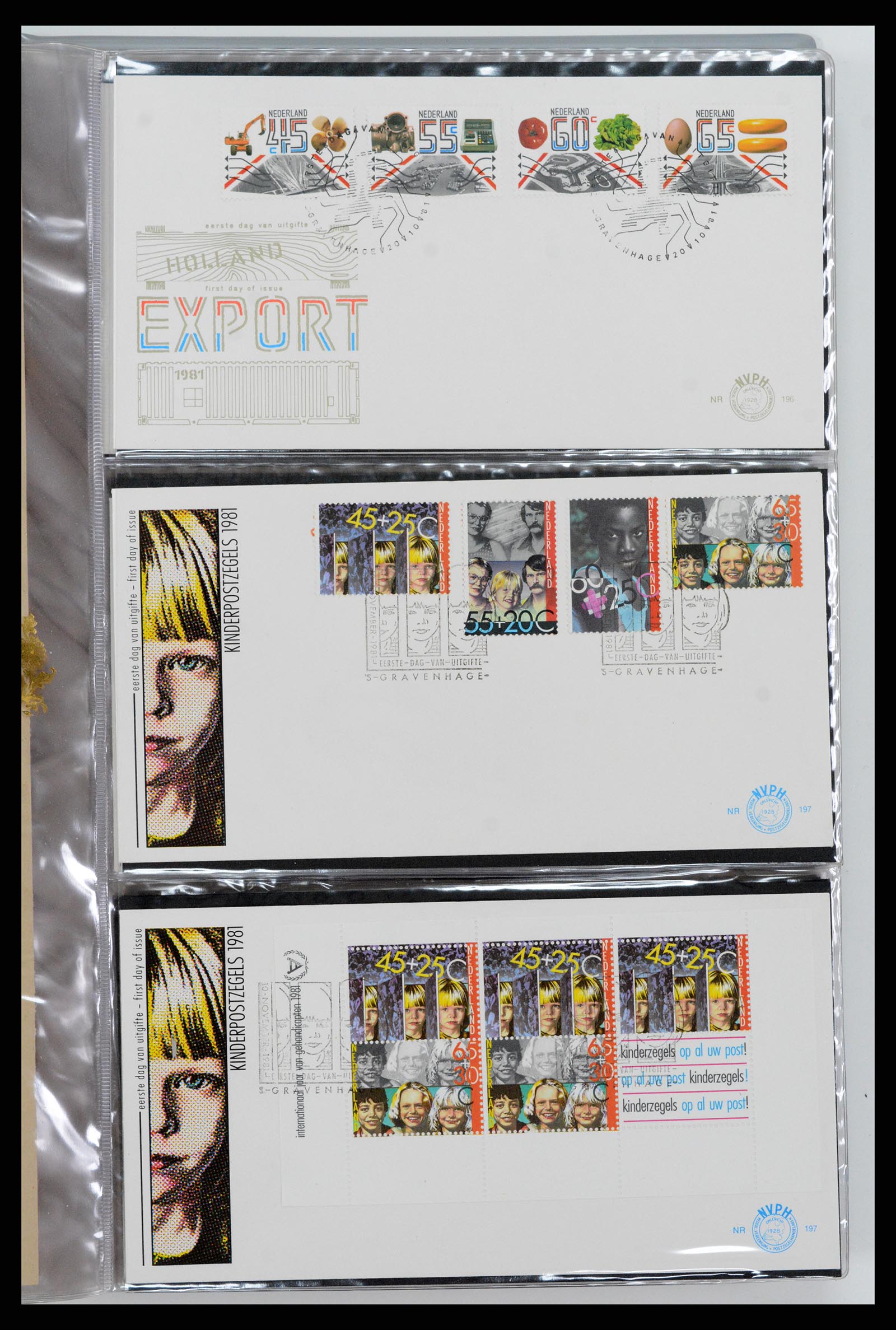 37461 077 - Postzegelverzameling 37461 Nederland FDC's 1950-2014.