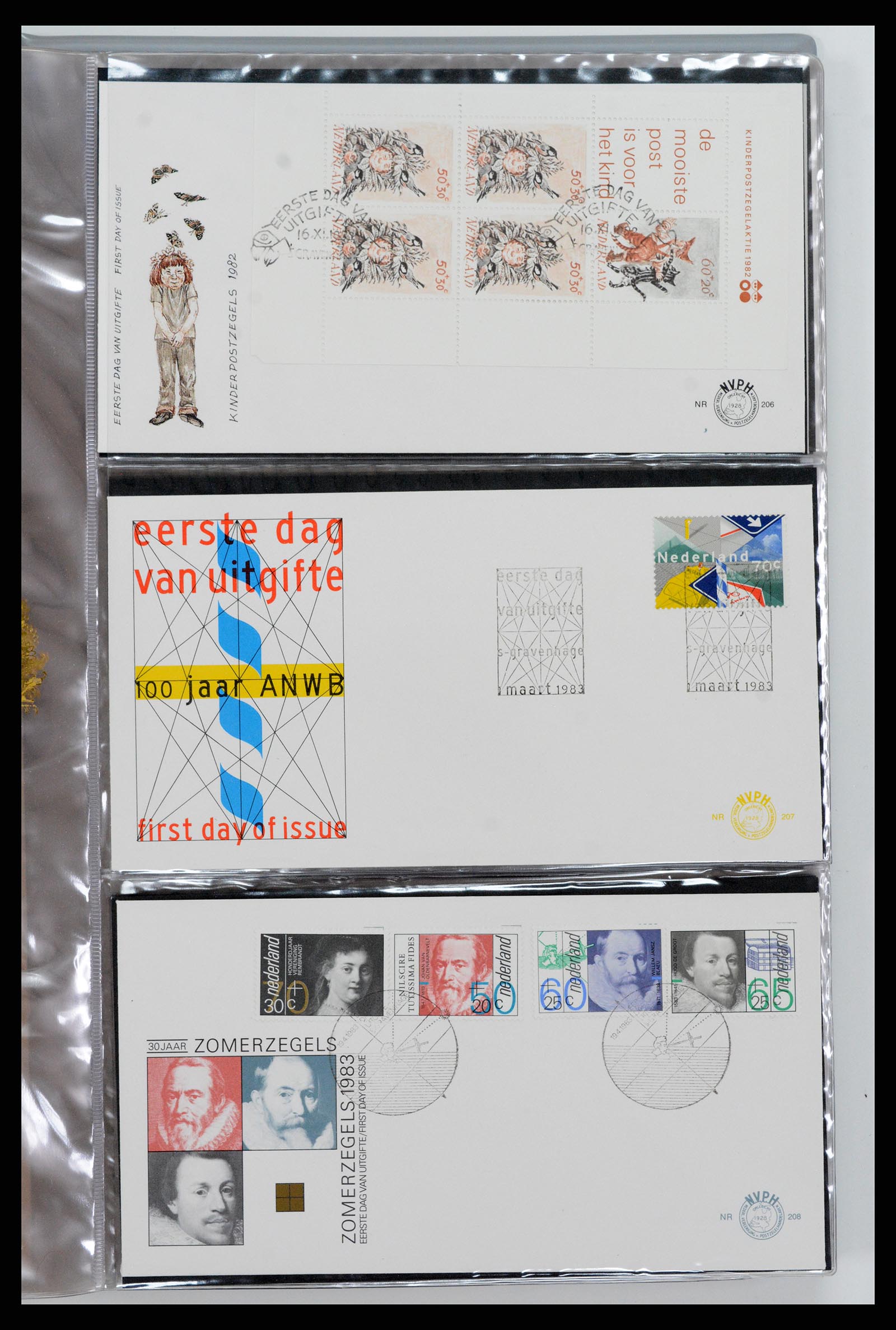 37461 081 - Postzegelverzameling 37461 Nederland FDC's 1950-2014.