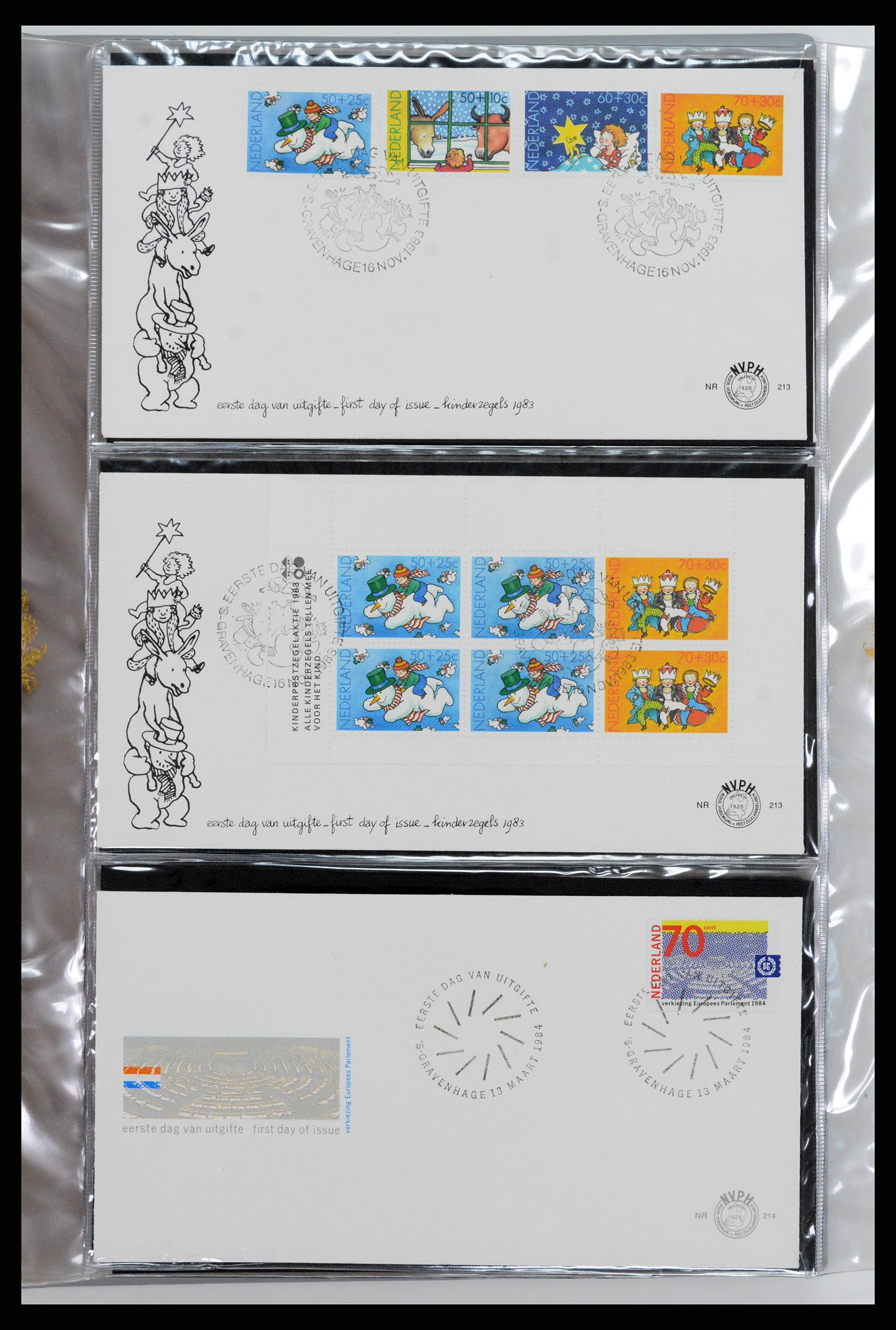 37461 084 - Postzegelverzameling 37461 Nederland FDC's 1950-2014.
