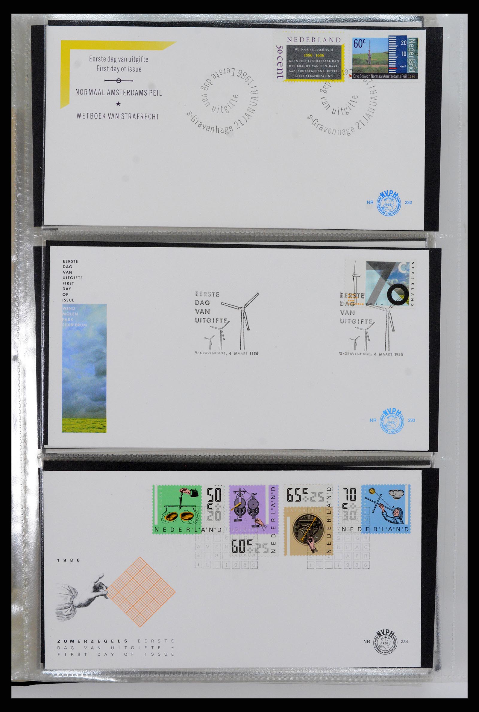 37461 095 - Postzegelverzameling 37461 Nederland FDC's 1950-2014.