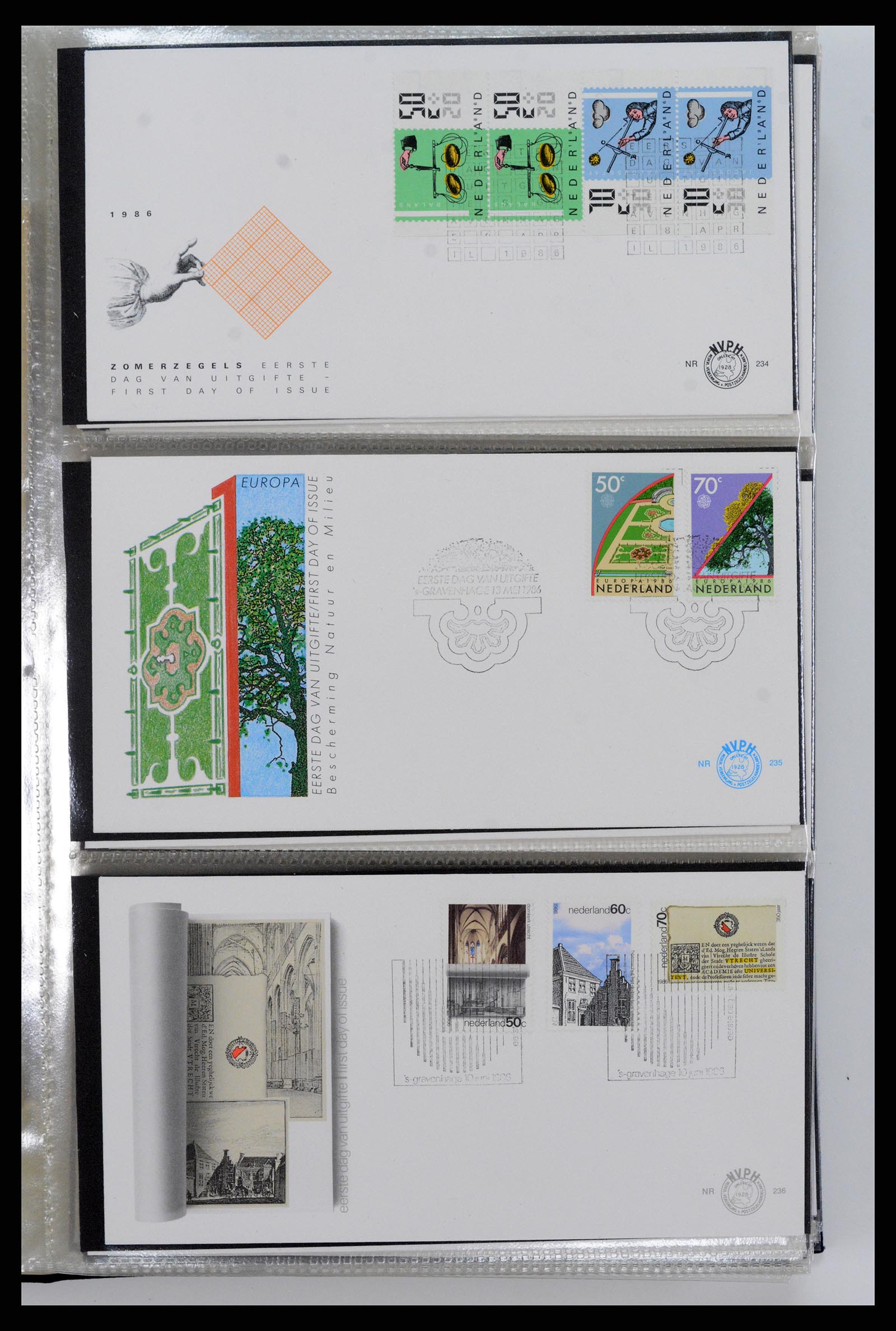 37461 096 - Postzegelverzameling 37461 Nederland FDC's 1950-2014.