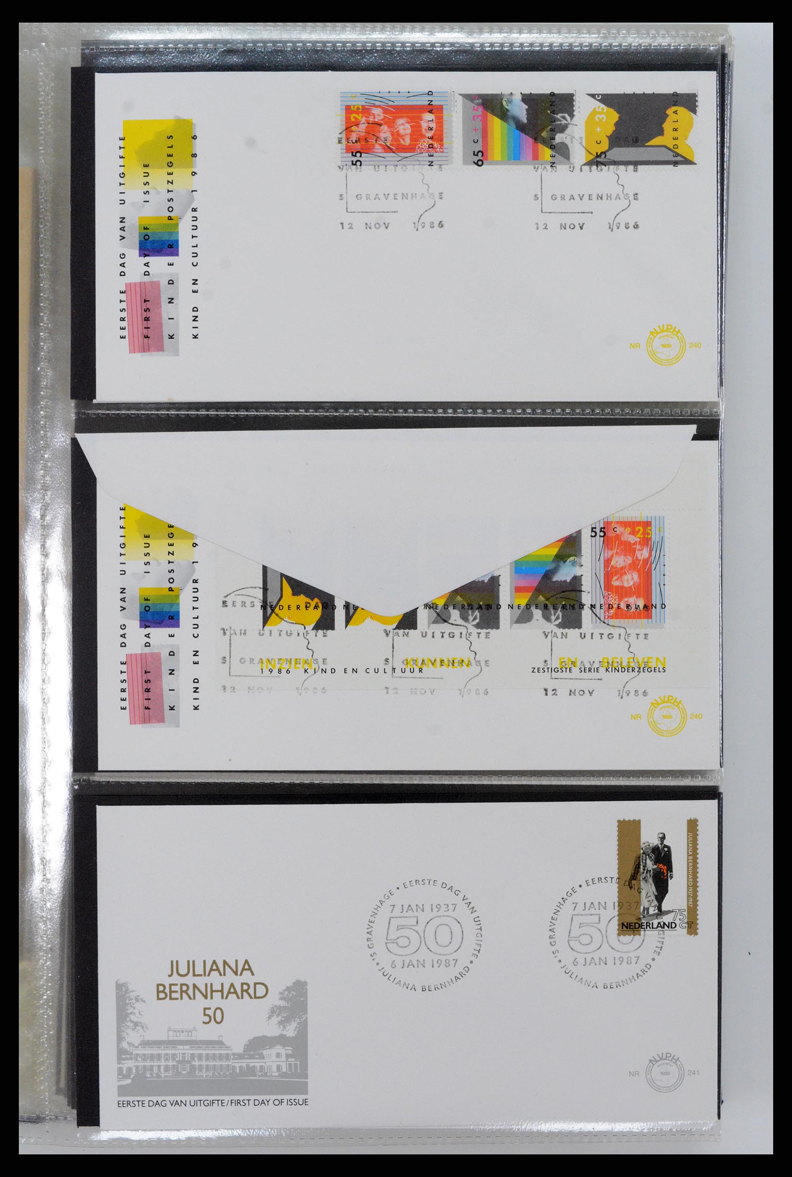 37461 098 - Postzegelverzameling 37461 Nederland FDC's 1950-2014.