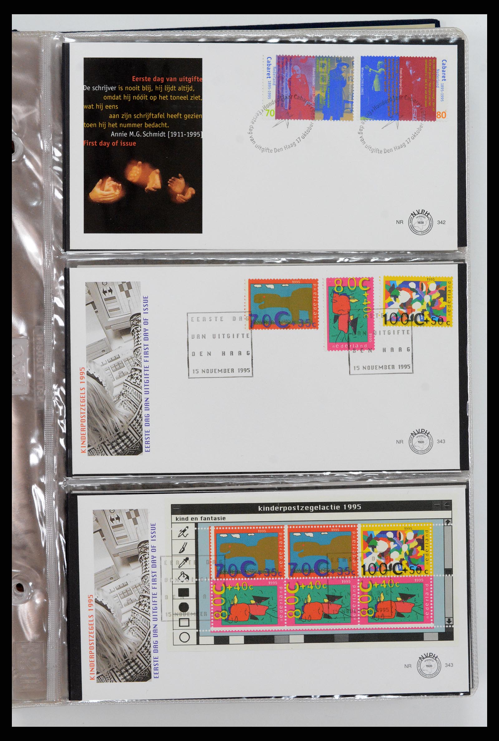 37461 147 - Postzegelverzameling 37461 Nederland FDC's 1950-2014.