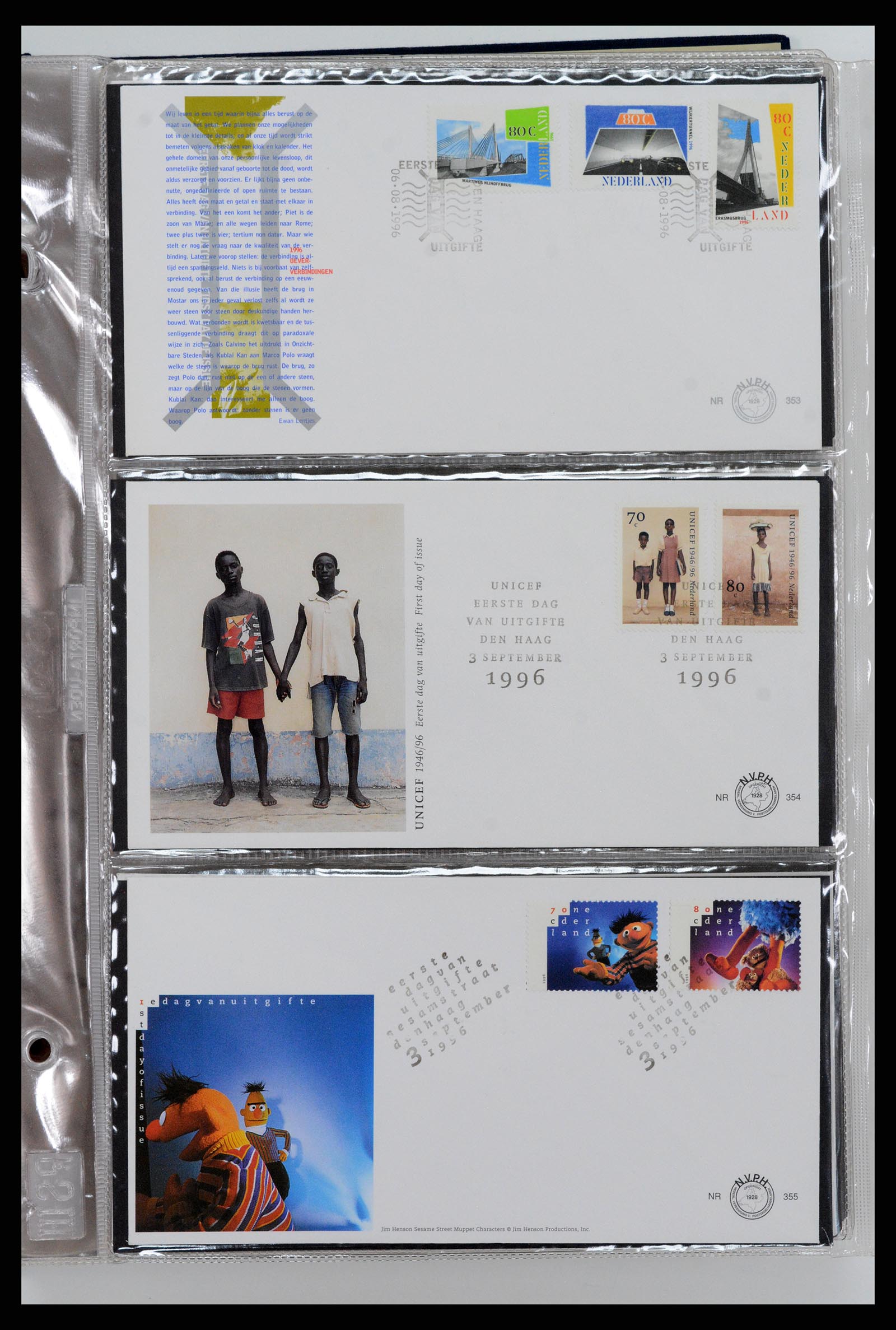 37461 152 - Postzegelverzameling 37461 Nederland FDC's 1950-2014.