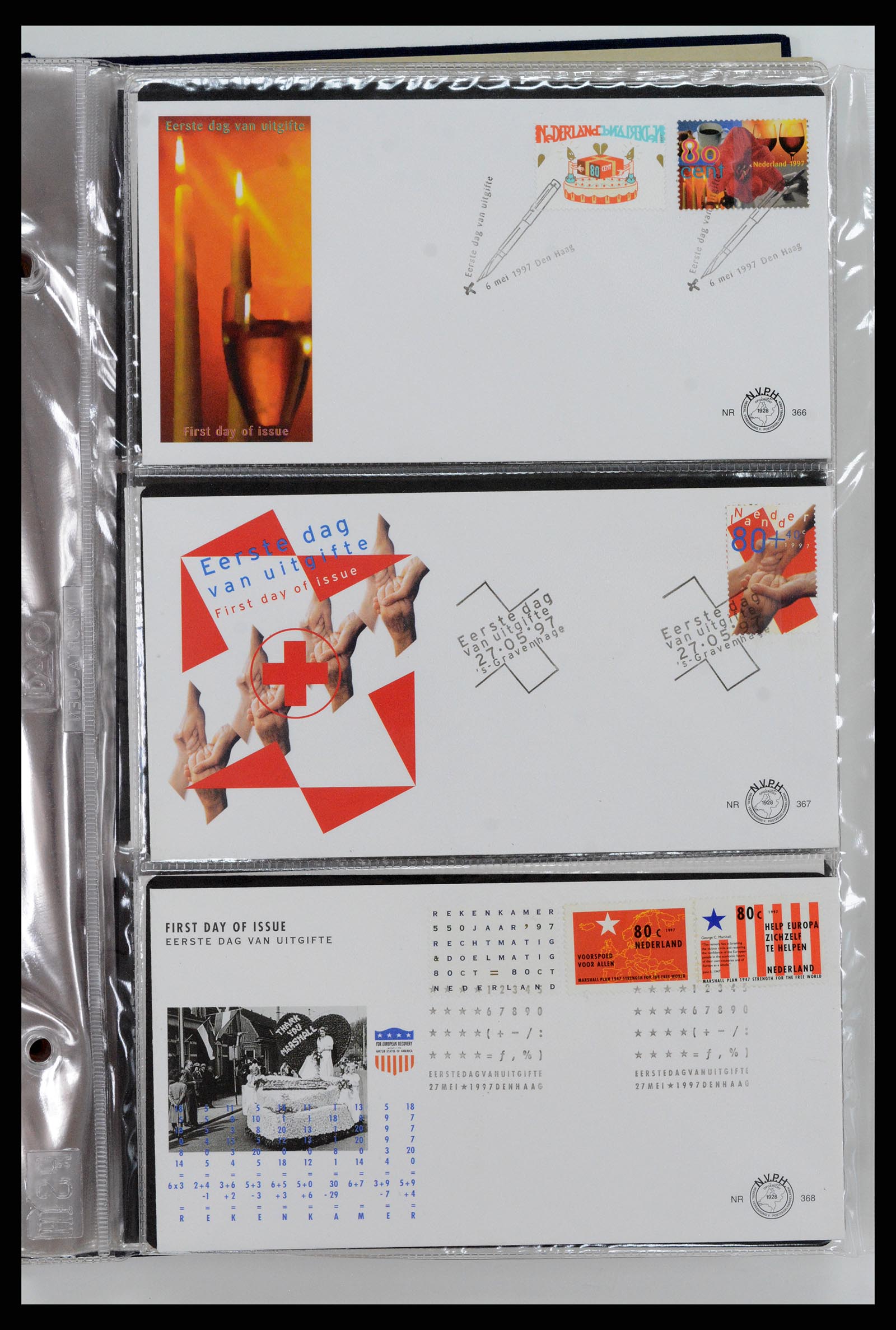 37461 158 - Postzegelverzameling 37461 Nederland FDC's 1950-2014.
