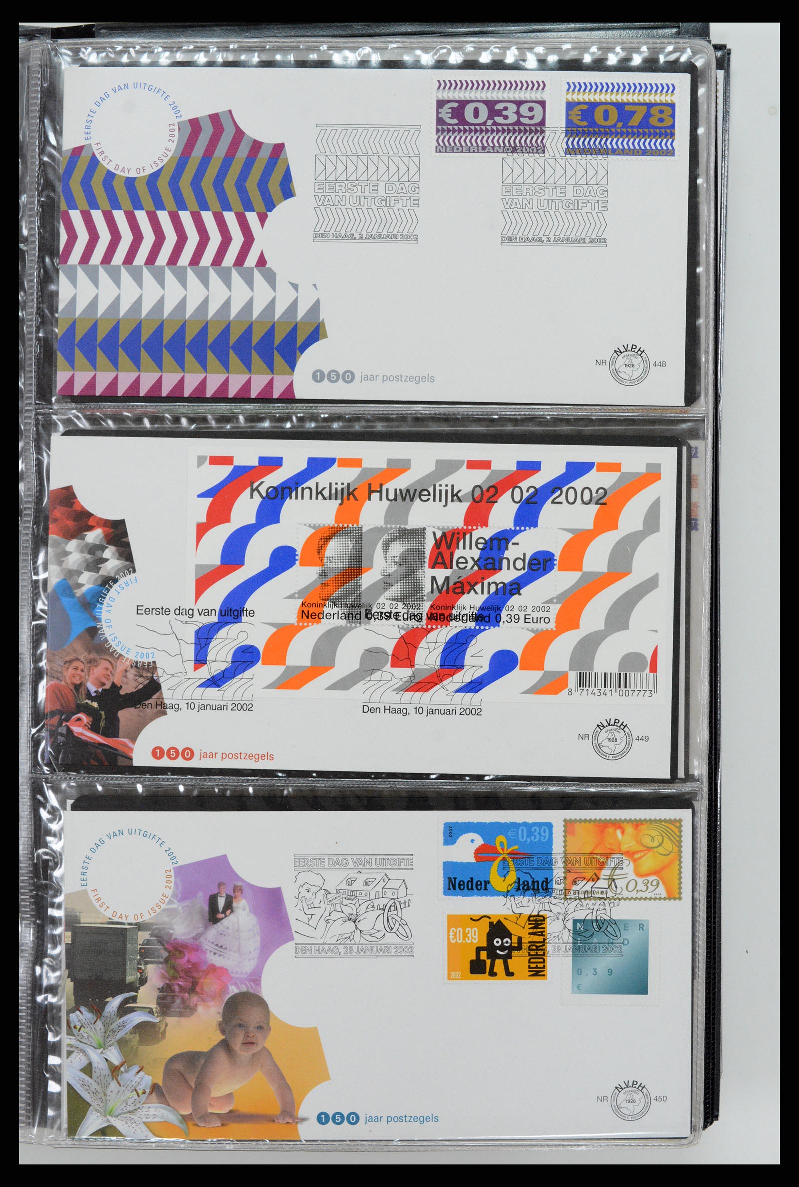37461 216 - Postzegelverzameling 37461 Nederland FDC's 1950-2014.