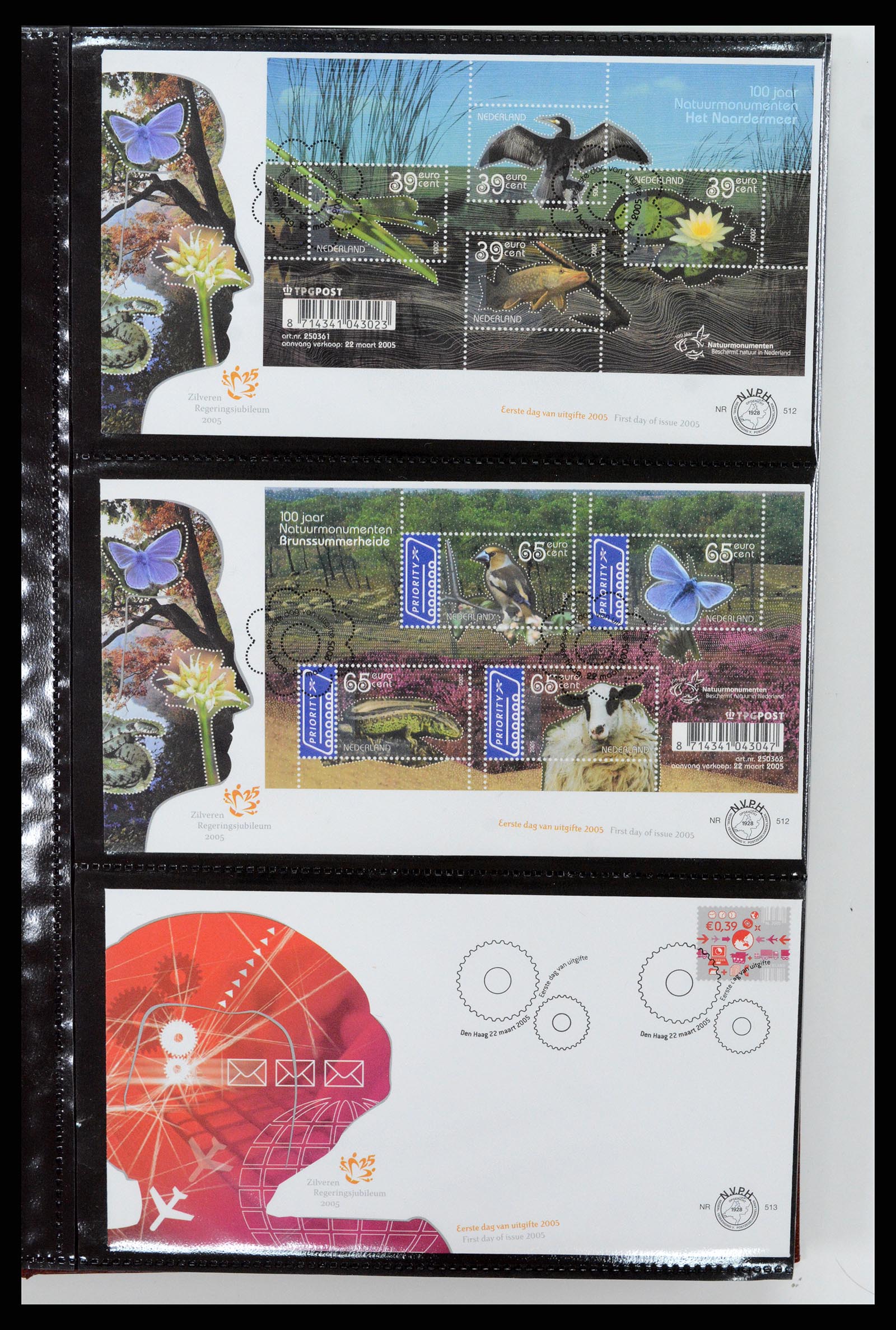 37461 244 - Postzegelverzameling 37461 Nederland FDC's 1950-2014.