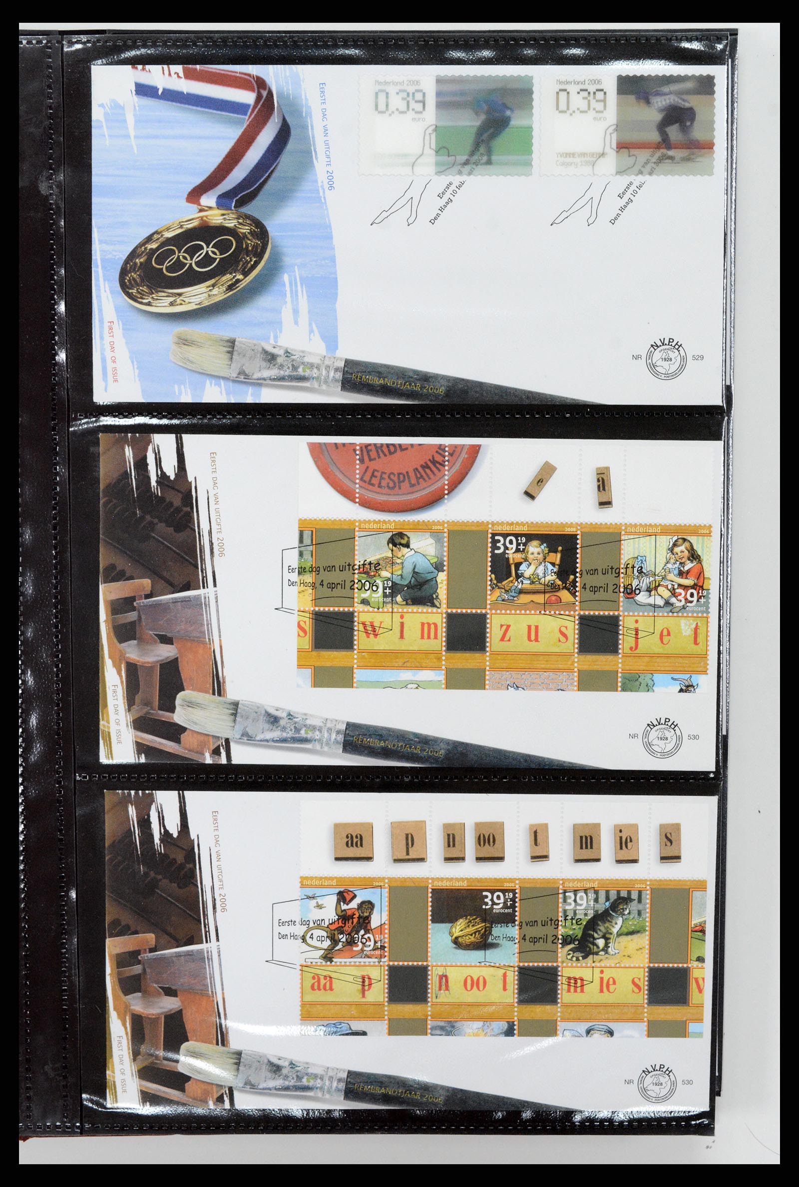 37461 252 - Postzegelverzameling 37461 Nederland FDC's 1950-2014.