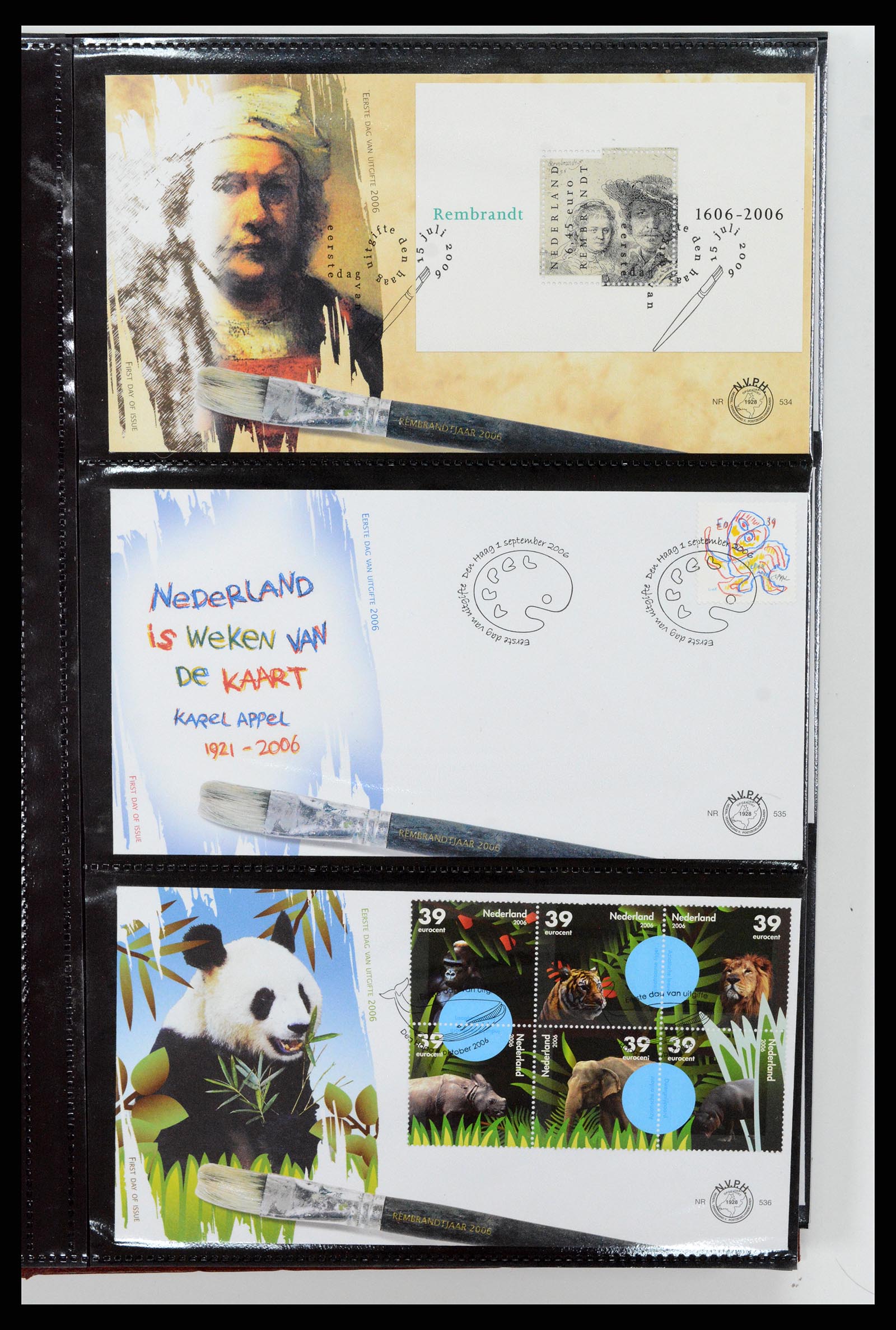 37461 254 - Postzegelverzameling 37461 Nederland FDC's 1950-2014.