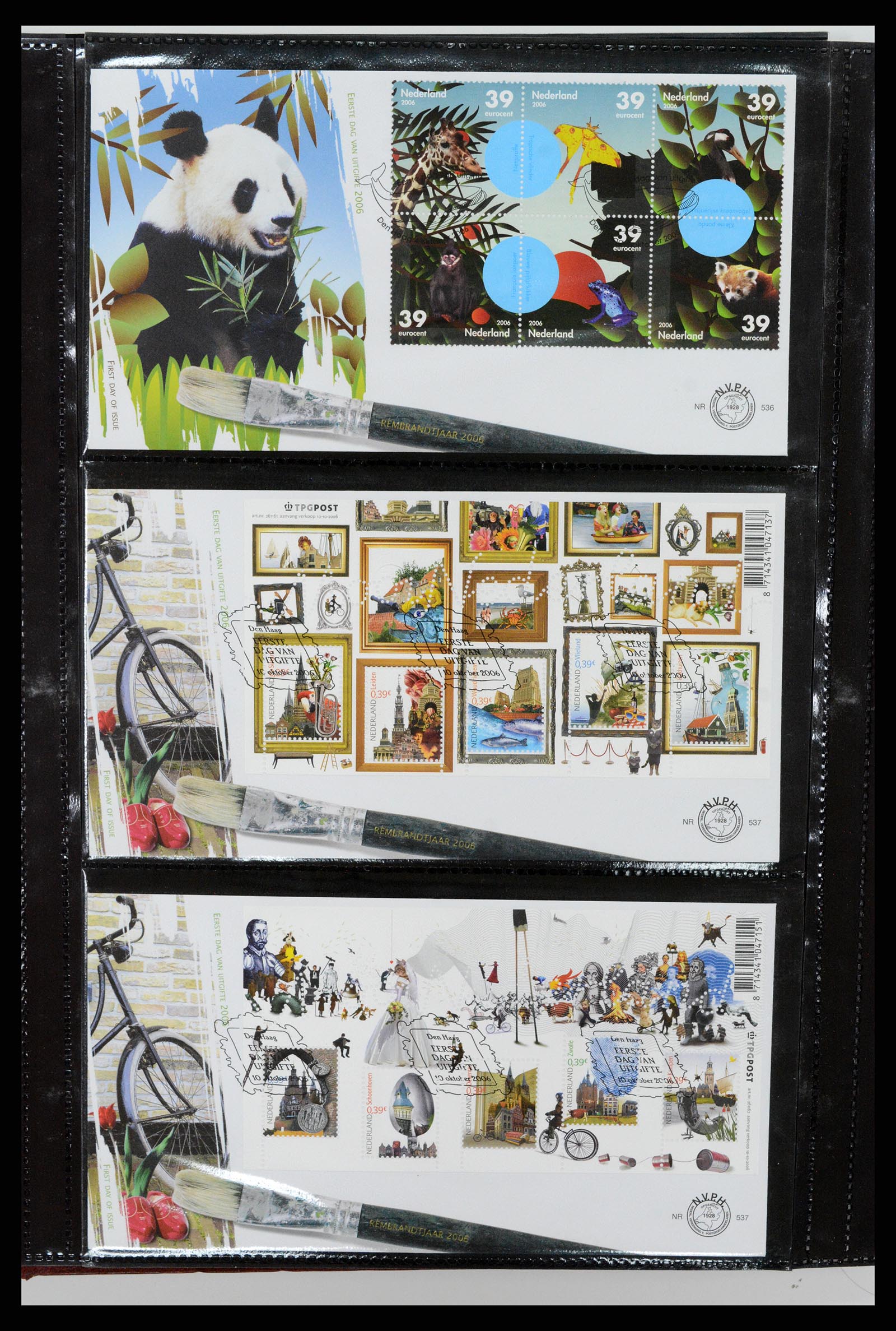 37461 255 - Postzegelverzameling 37461 Nederland FDC's 1950-2014.