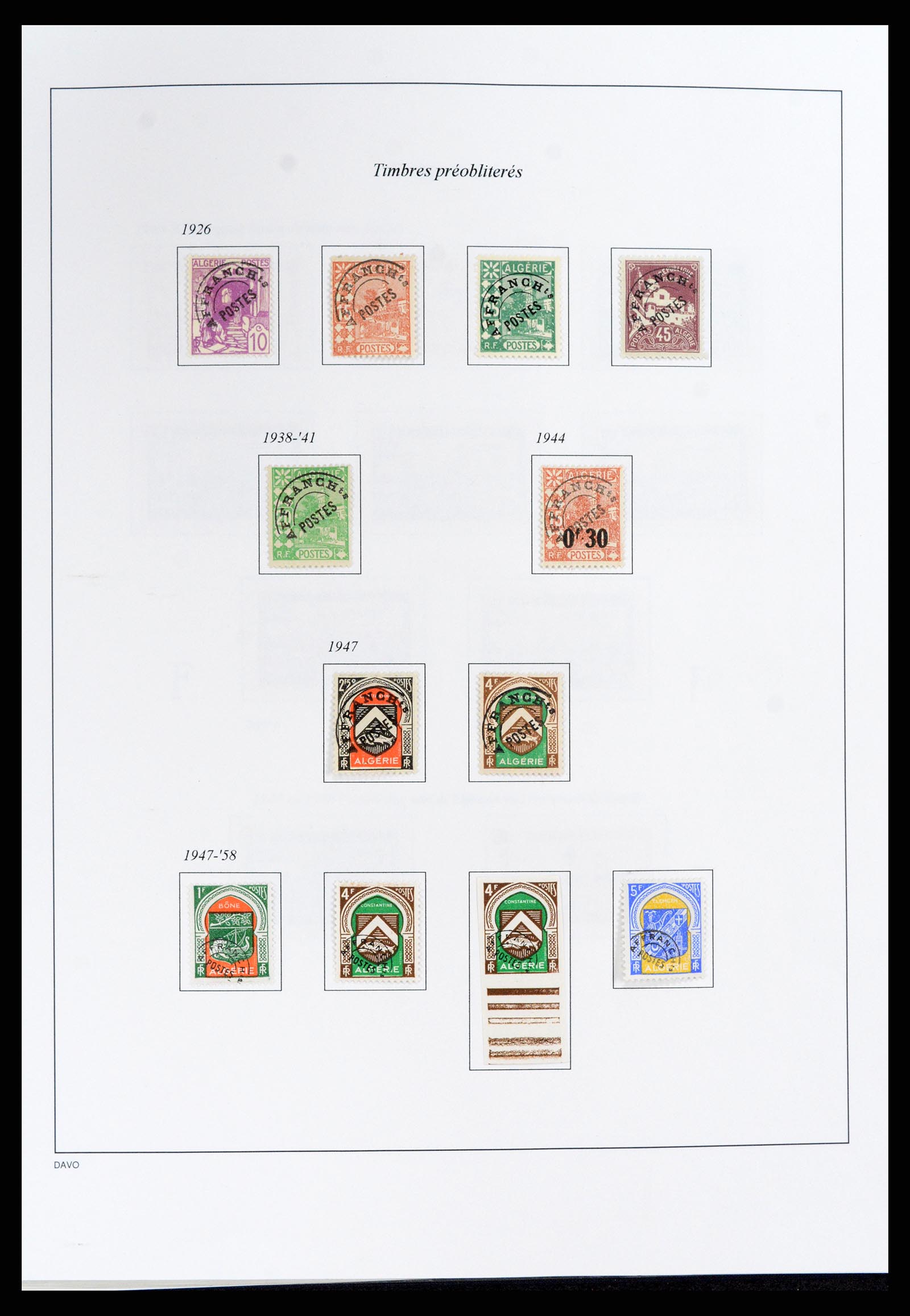 37472 076 - Postzegelverzameling 37472 Algerije speciaalverzameling 1849(!)-1958.
