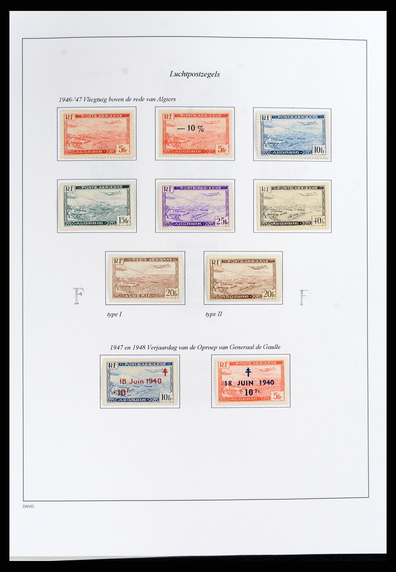 37472 077 - Postzegelverzameling 37472 Algerije speciaalverzameling 1849(!)-1958.