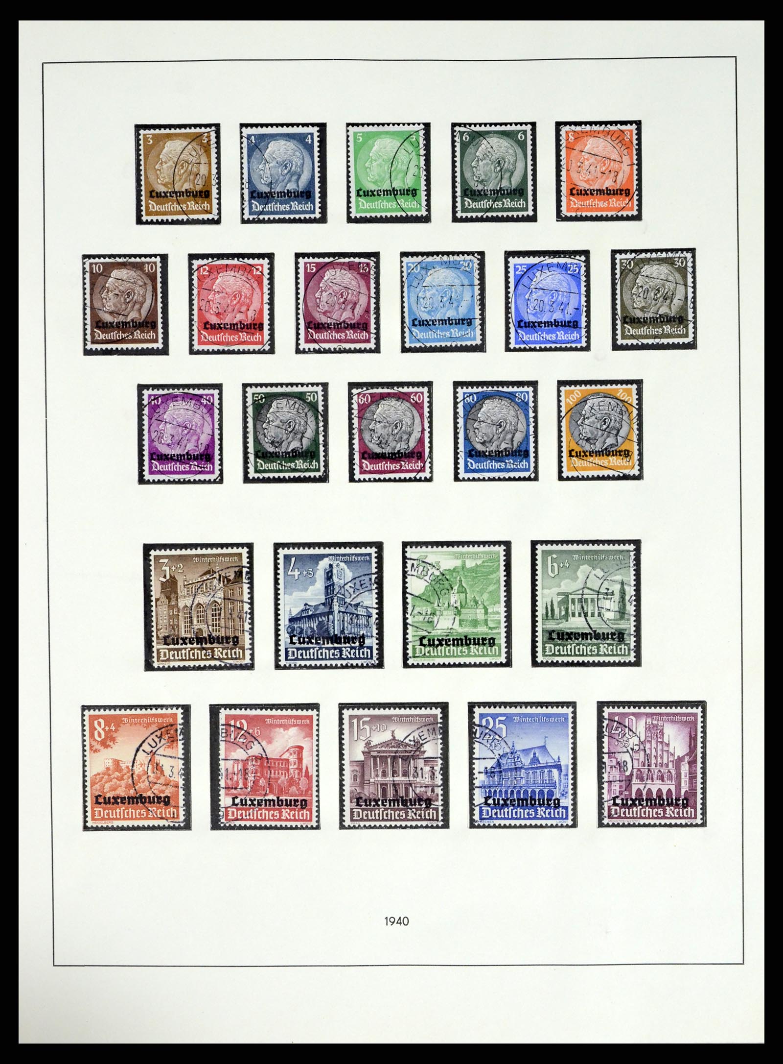 37535 083 - Stamp collection 37535 German occupation second worldwar 1939-1945.