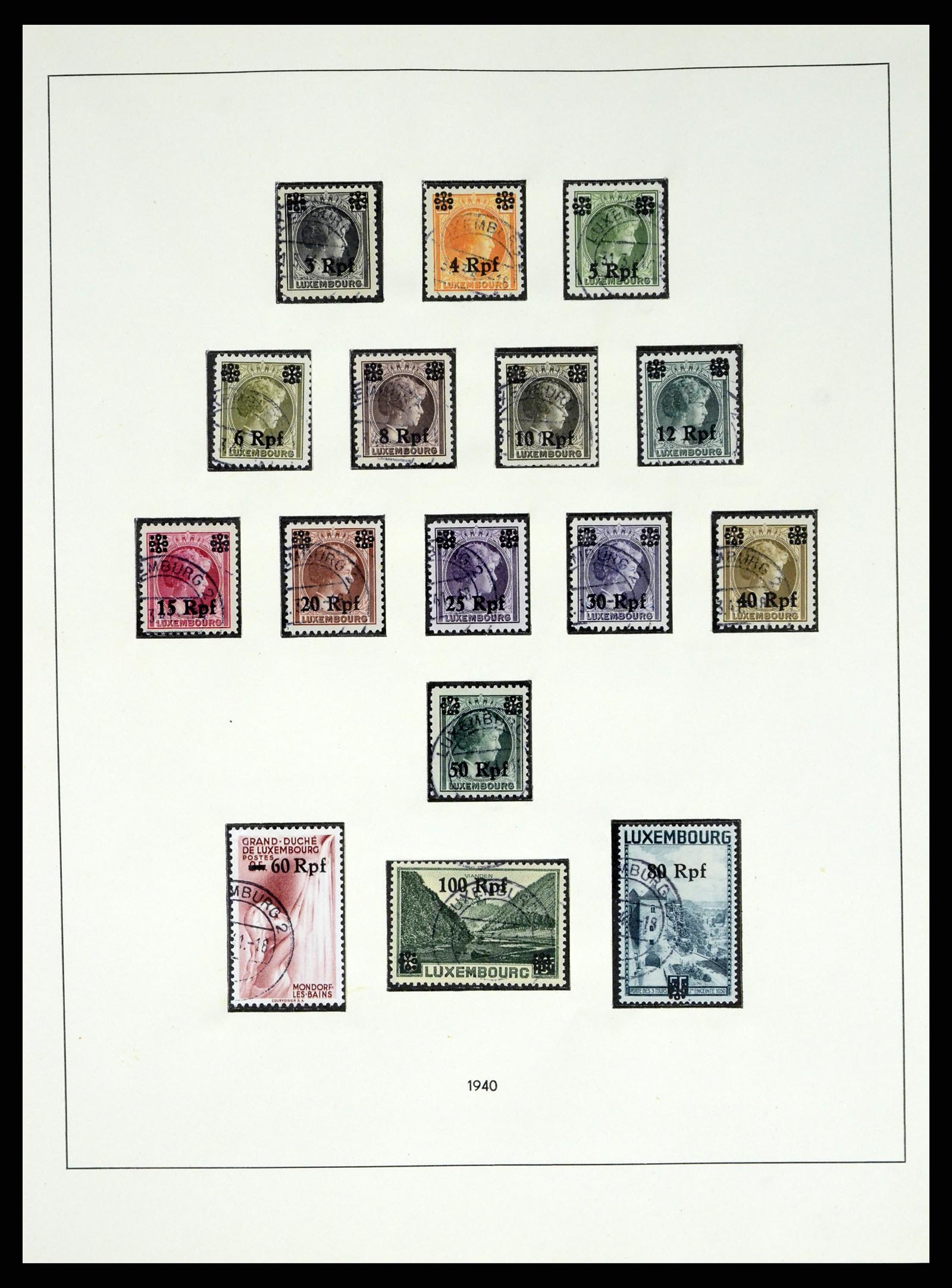 37535 084 - Stamp collection 37535 German occupation second worldwar 1939-1945.