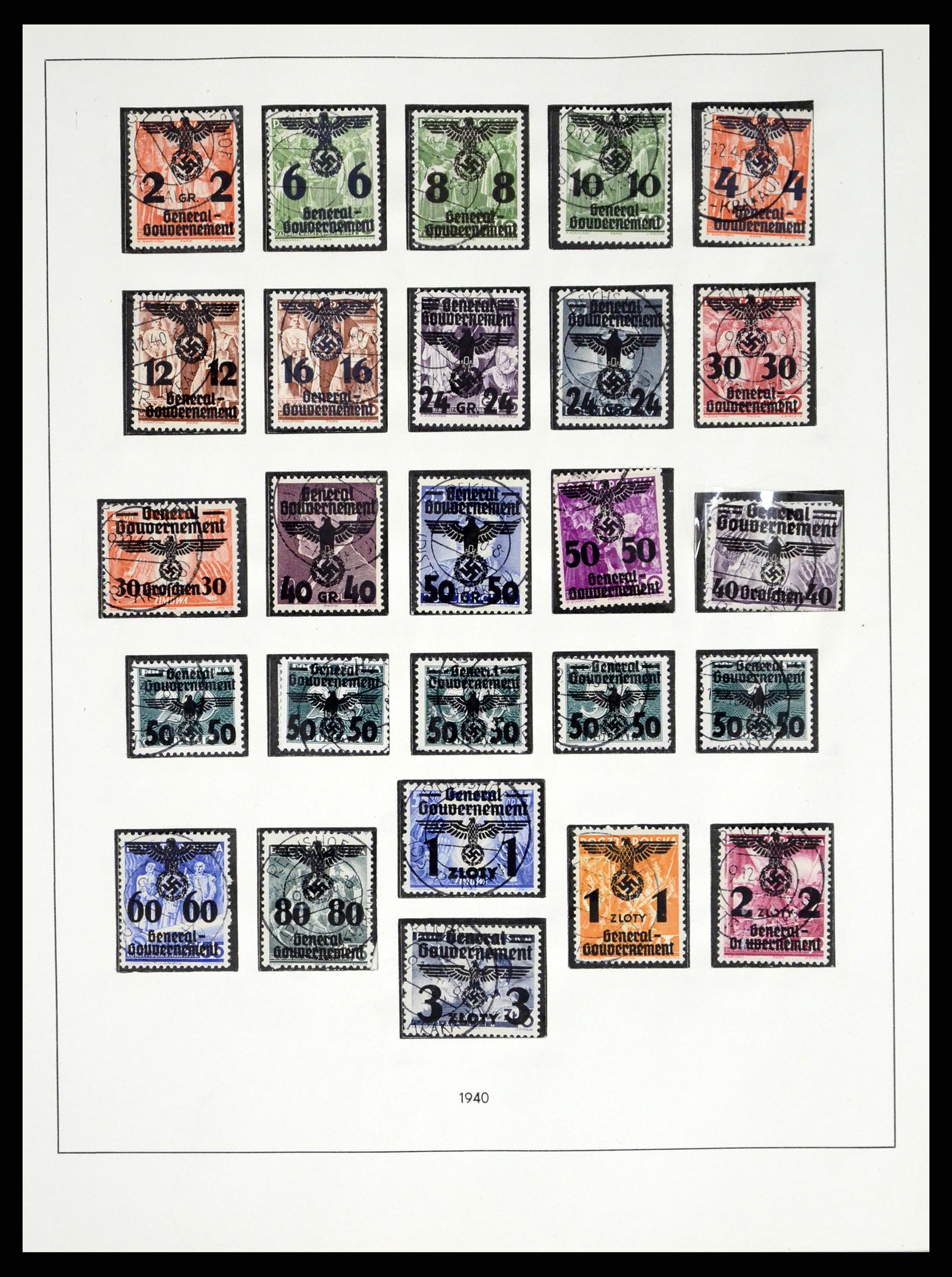 37535 086 - Stamp collection 37535 German occupation second worldwar 1939-1945.