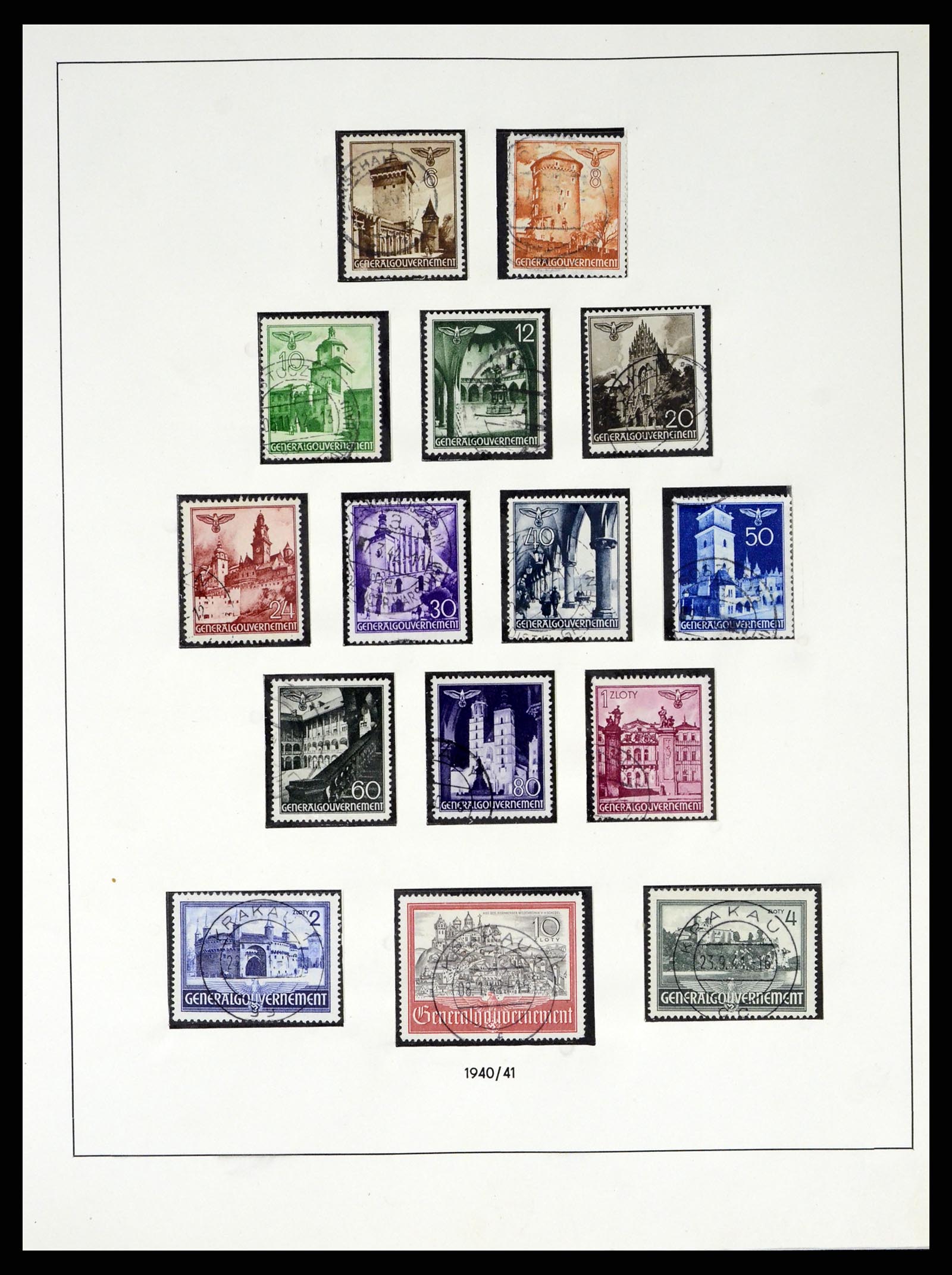 37535 087 - Stamp collection 37535 German occupation second worldwar 1939-1945.