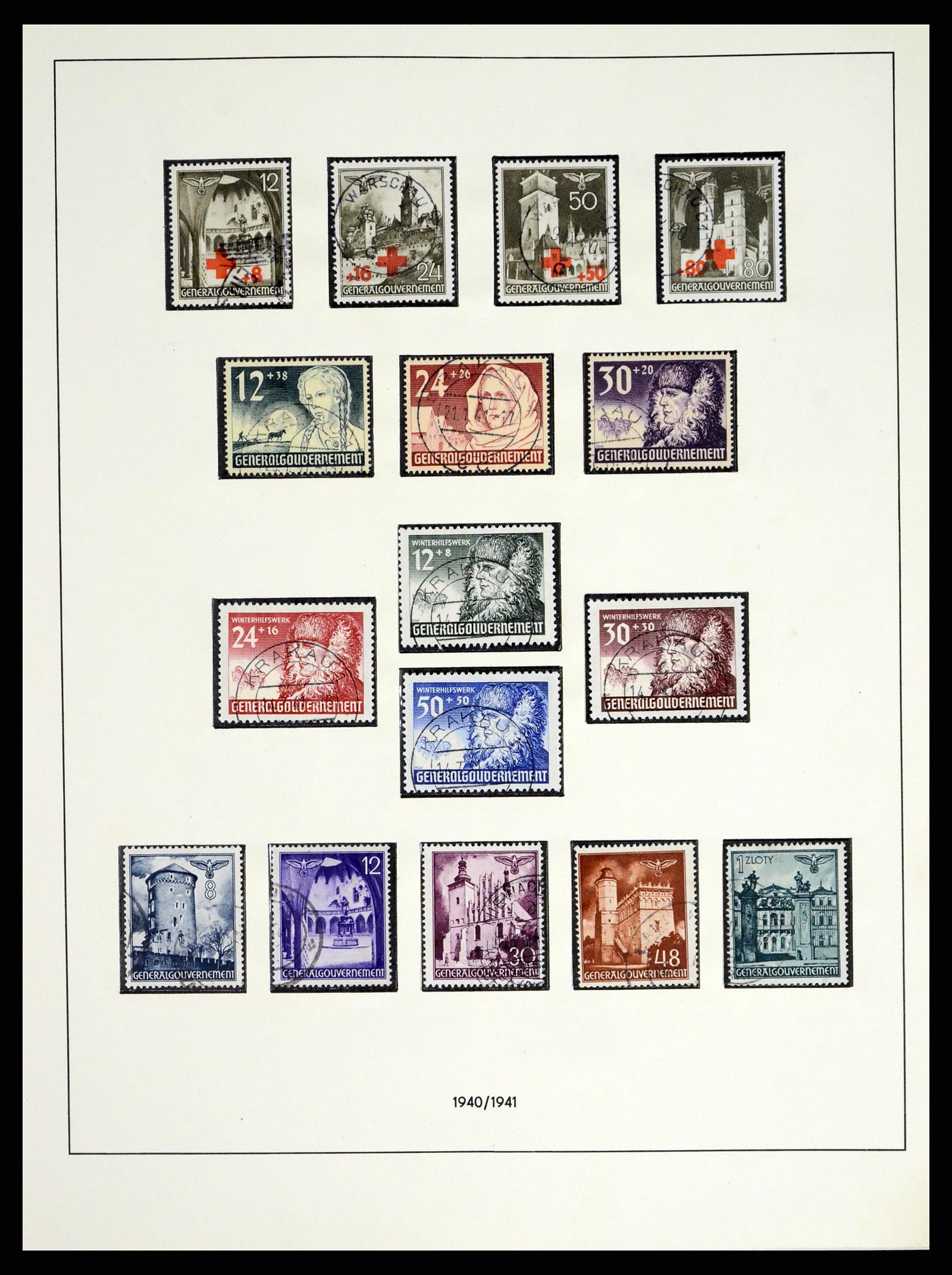 37535 088 - Stamp collection 37535 German occupation second worldwar 1939-1945.