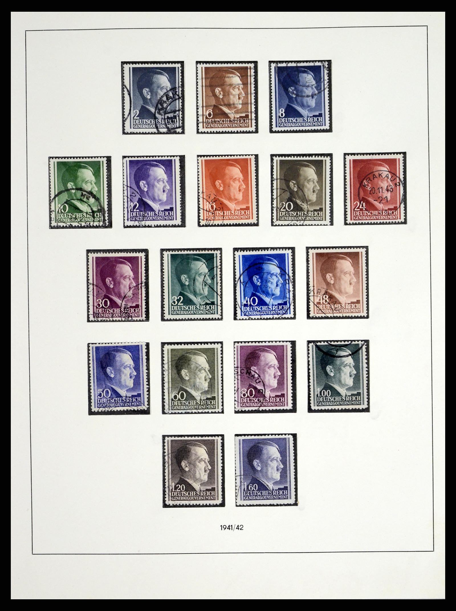 37535 089 - Stamp collection 37535 German occupation second worldwar 1939-1945.