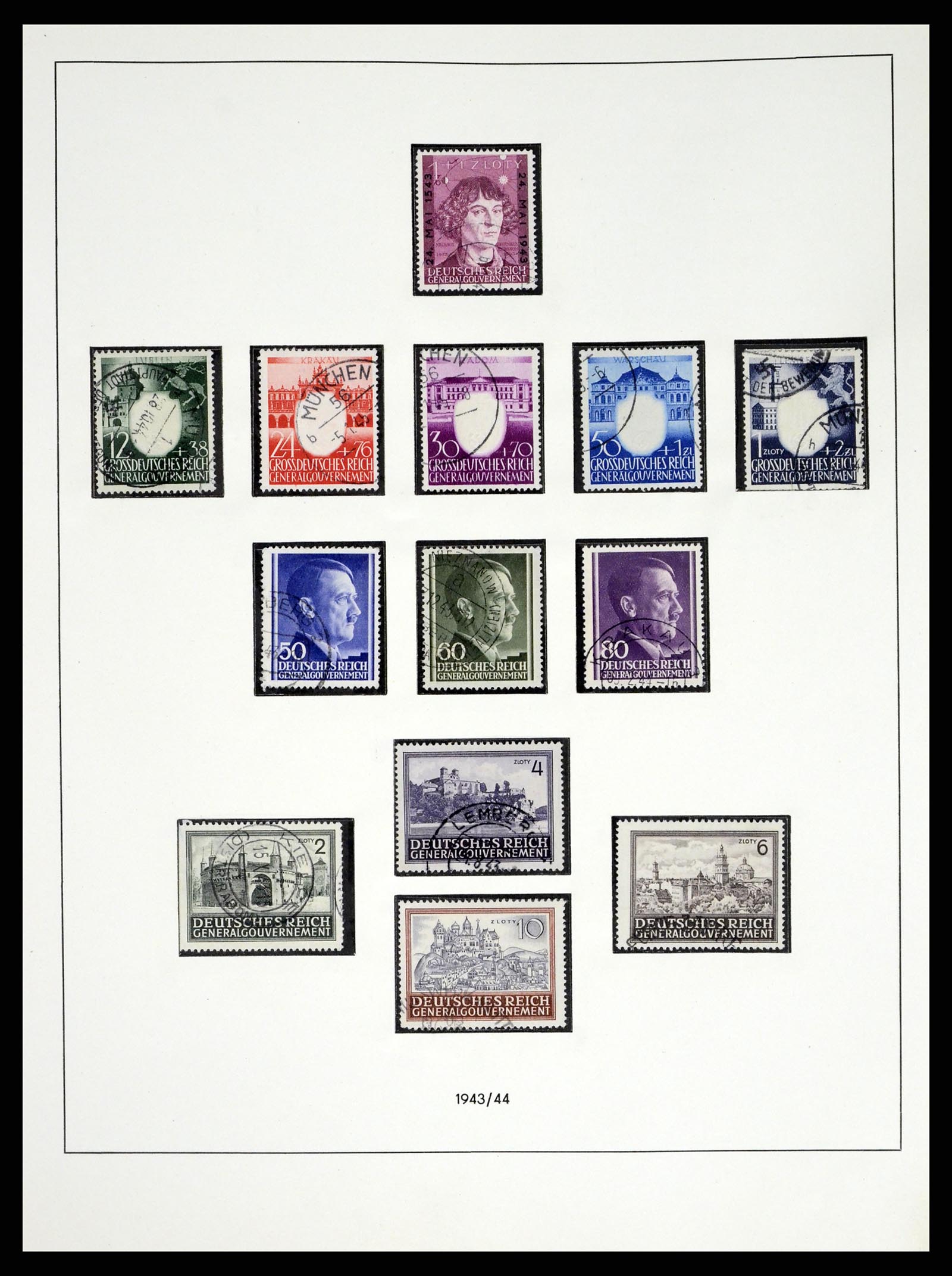 37535 091 - Stamp collection 37535 German occupation second worldwar 1939-1945.