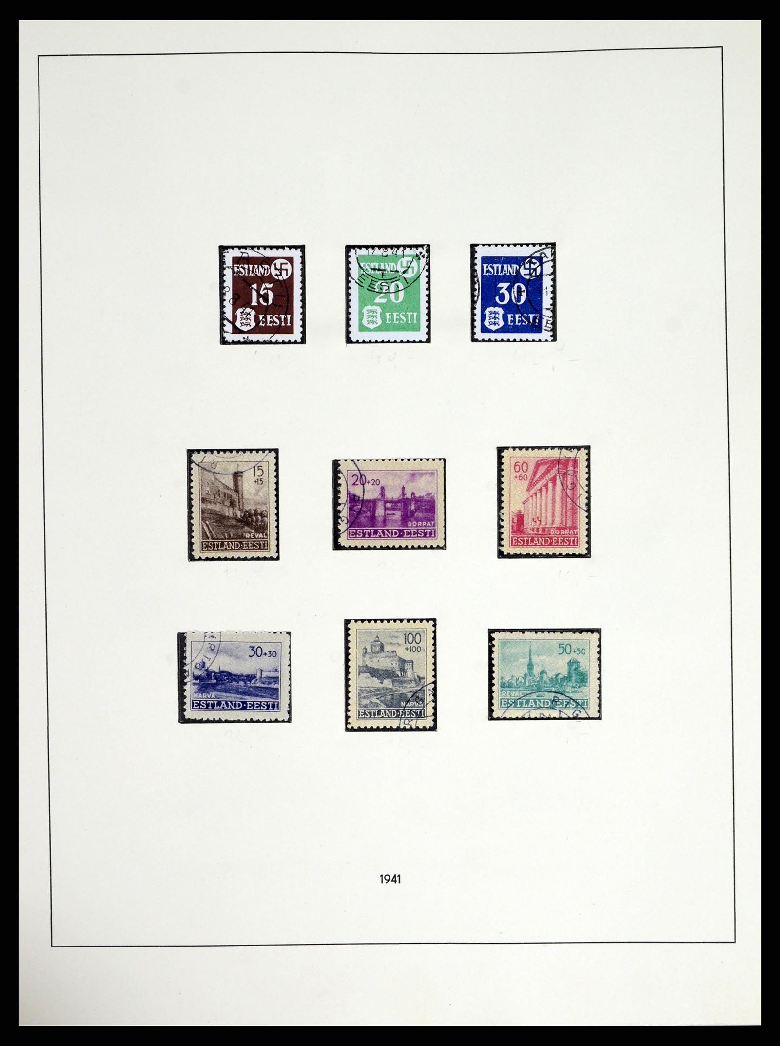 37535 095 - Stamp collection 37535 German occupation second worldwar 1939-1945.