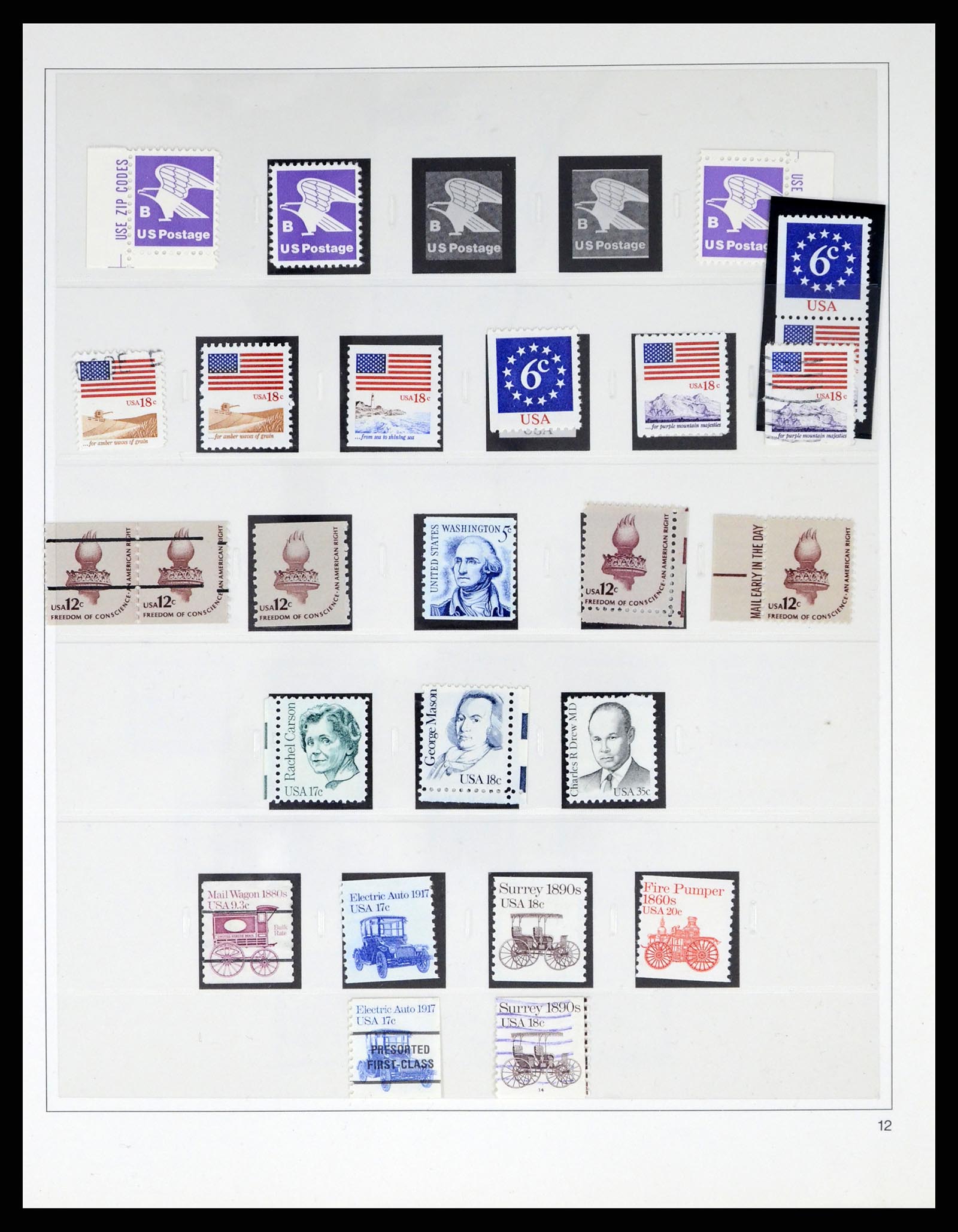 37551 128 - Stamp collection 37551 USA 1851-2001.