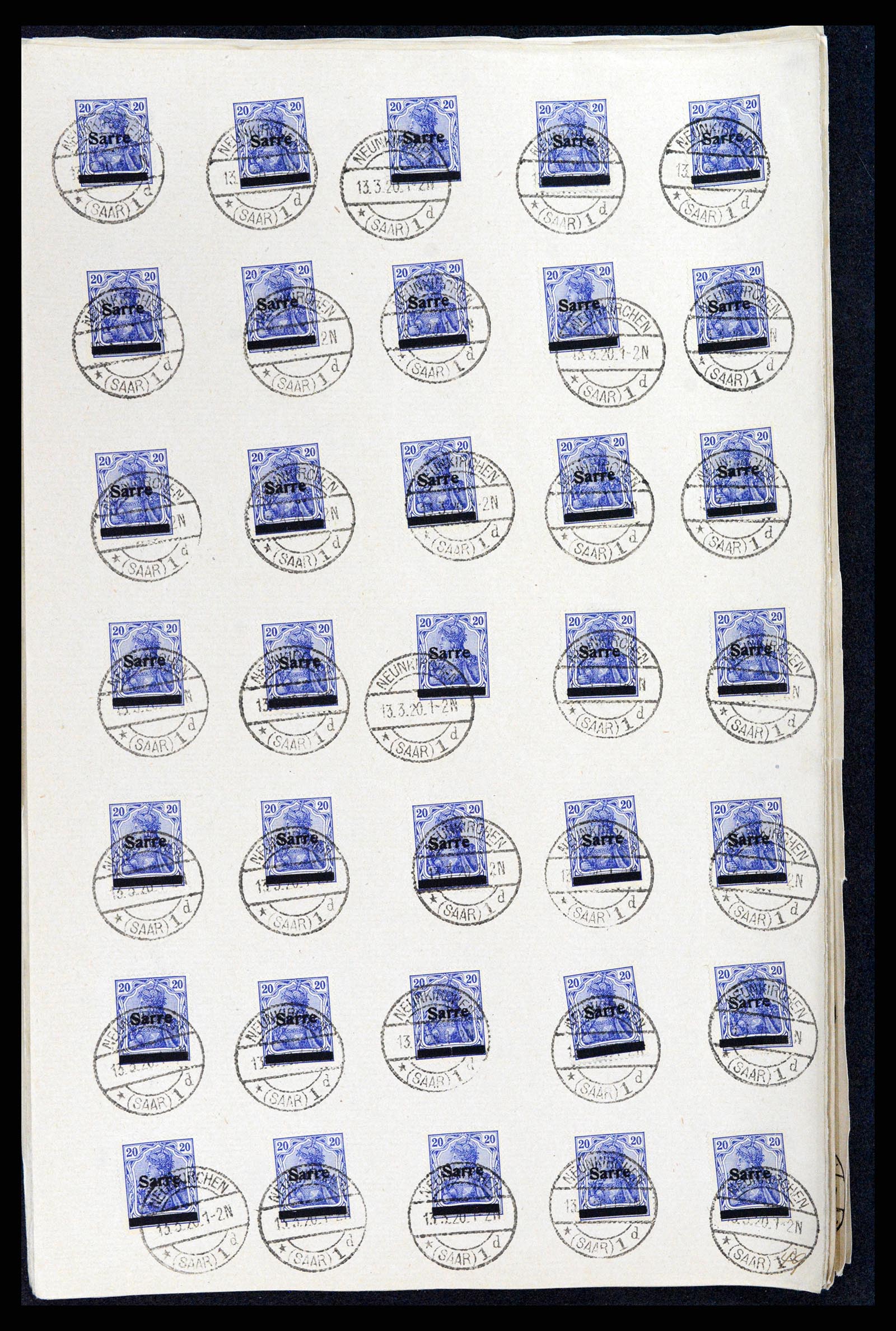 37573 023 - Postzegelverzameling 37573 Saar 1920.