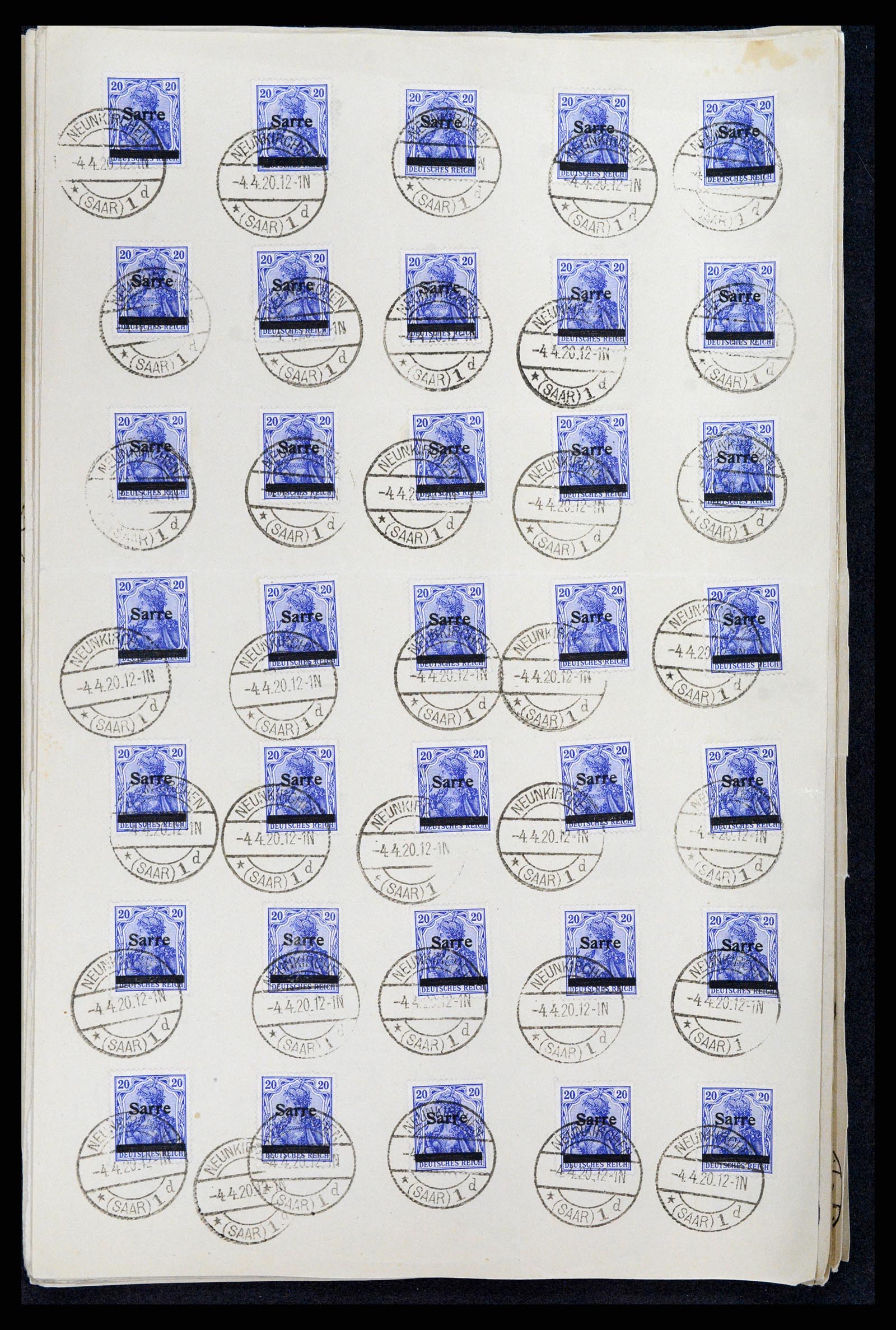 37573 026 - Postzegelverzameling 37573 Saar 1920.
