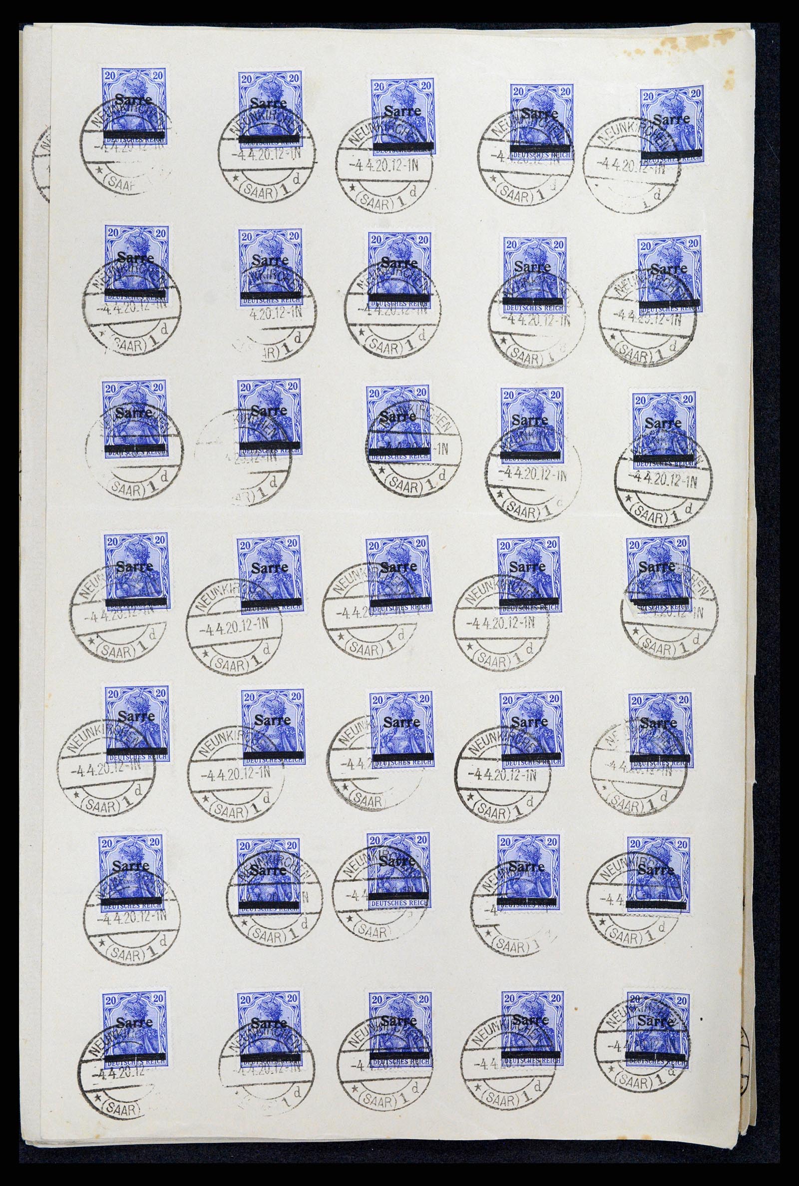 37573 031 - Postzegelverzameling 37573 Saar 1920.