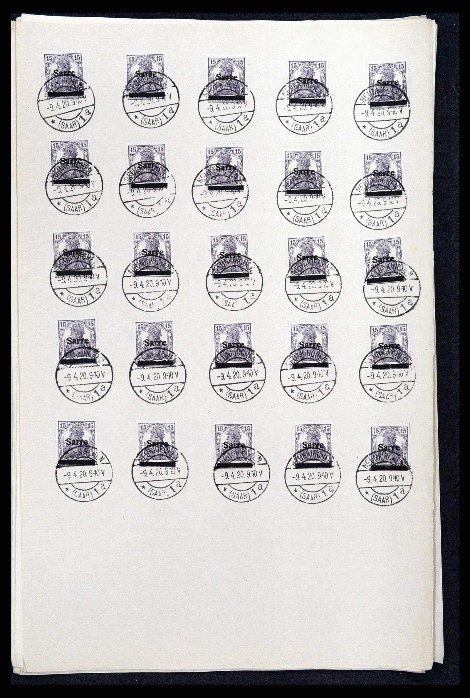 37573 041 - Postzegelverzameling 37573 Saar 1920.