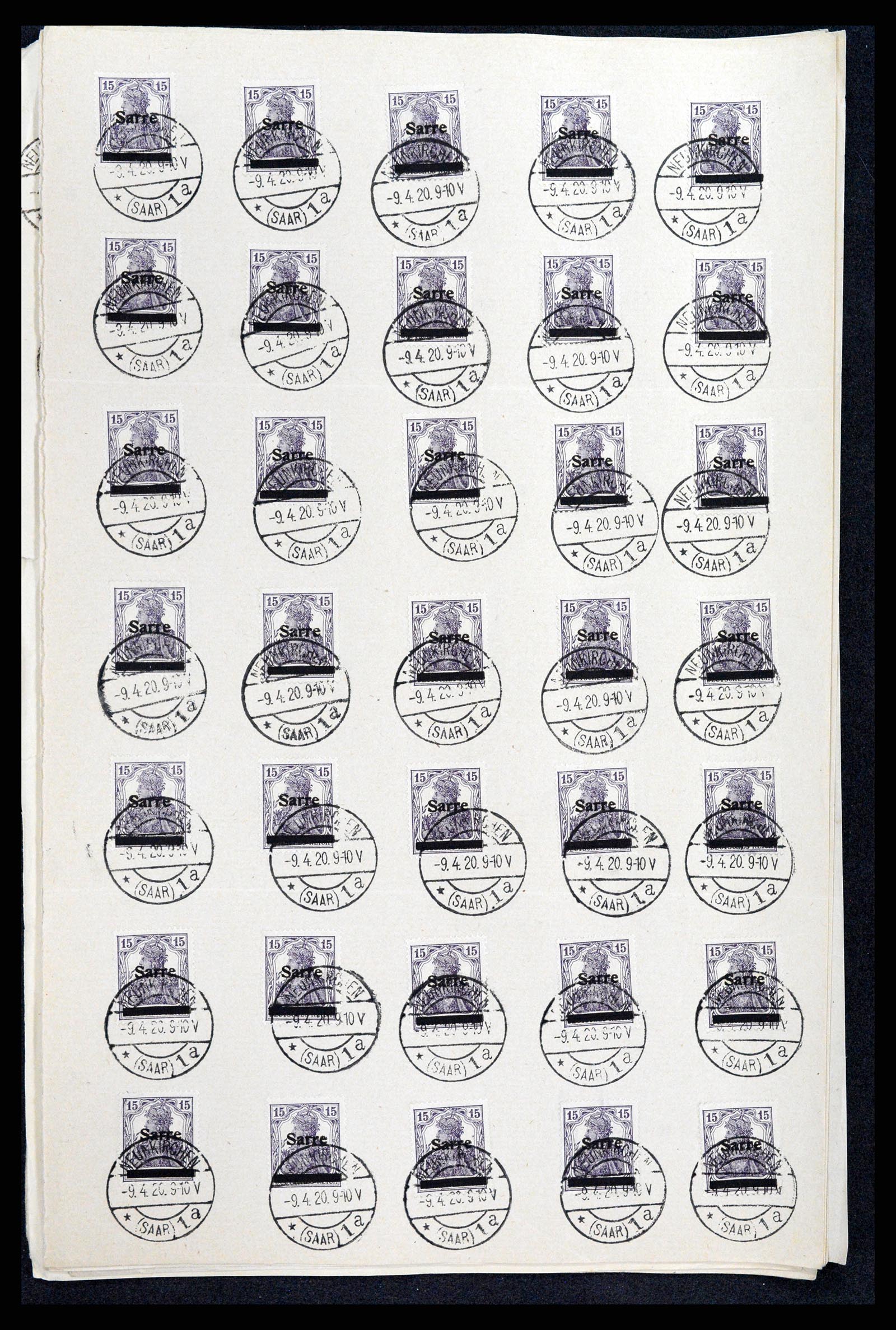 37573 045 - Postzegelverzameling 37573 Saar 1920.
